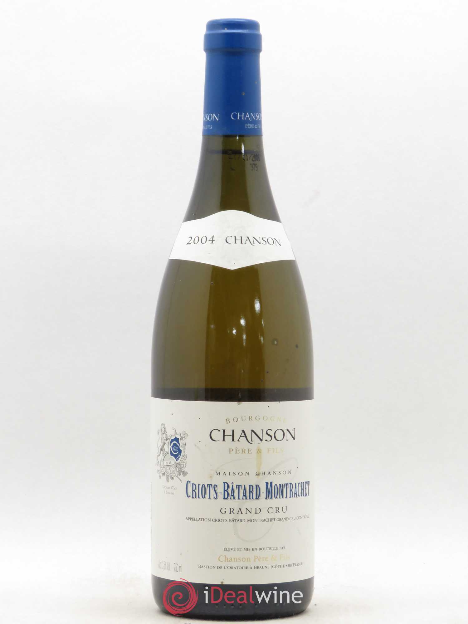 Criots-Bâtard-Montrachet Grand Cru Chanson 2004 - Lot de 1 bouteille - 0