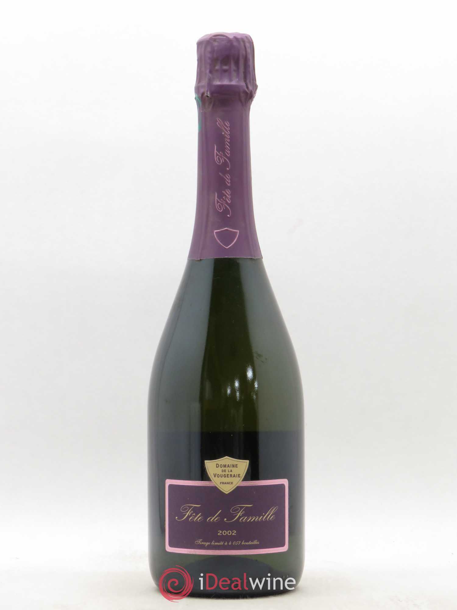Crémant de Bourgogne Fête de Famille Domaine de la Vougeraie 2002 - Posten von 1 Flasche - 0