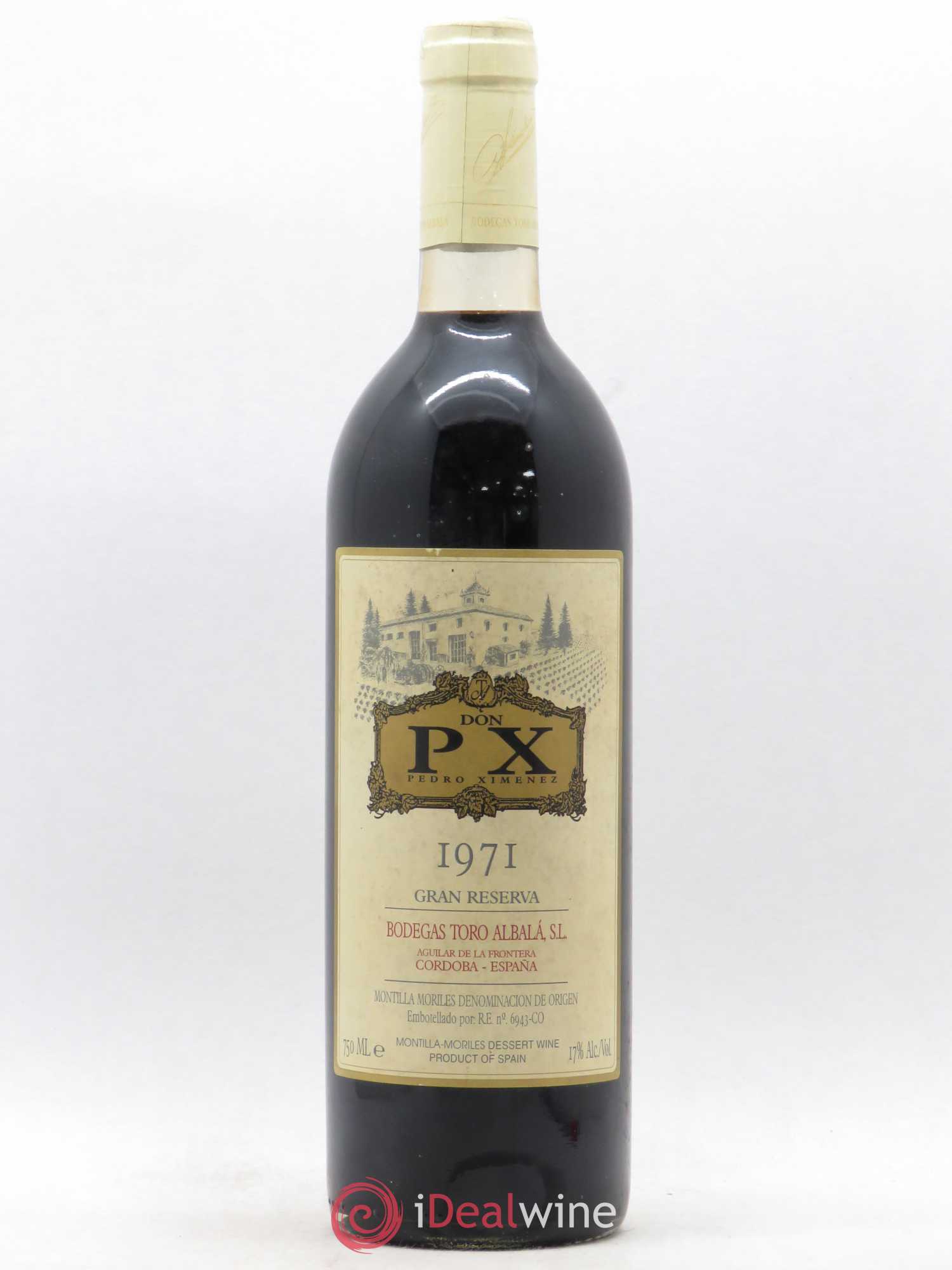 Montilla Moriles Bodegas Toro Albala Don PX Gran Reserva Pedro Riminez 1971 - Lot de 1 bouteille - 0
