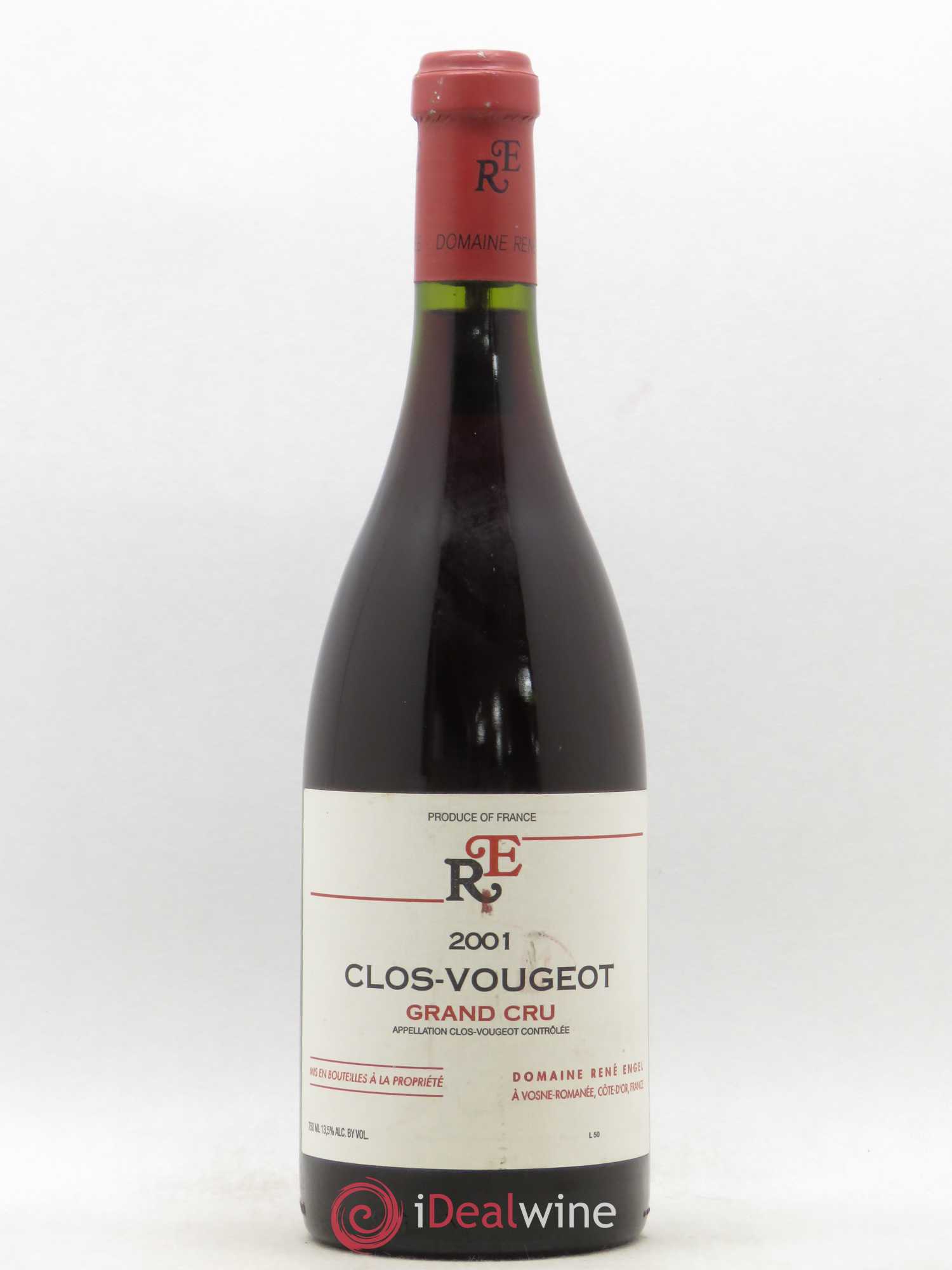 Clos de Vougeot Grand Cru Domaine René Engel - Domaine Eugénie 2001 - Lot de 1 bouteille - 0