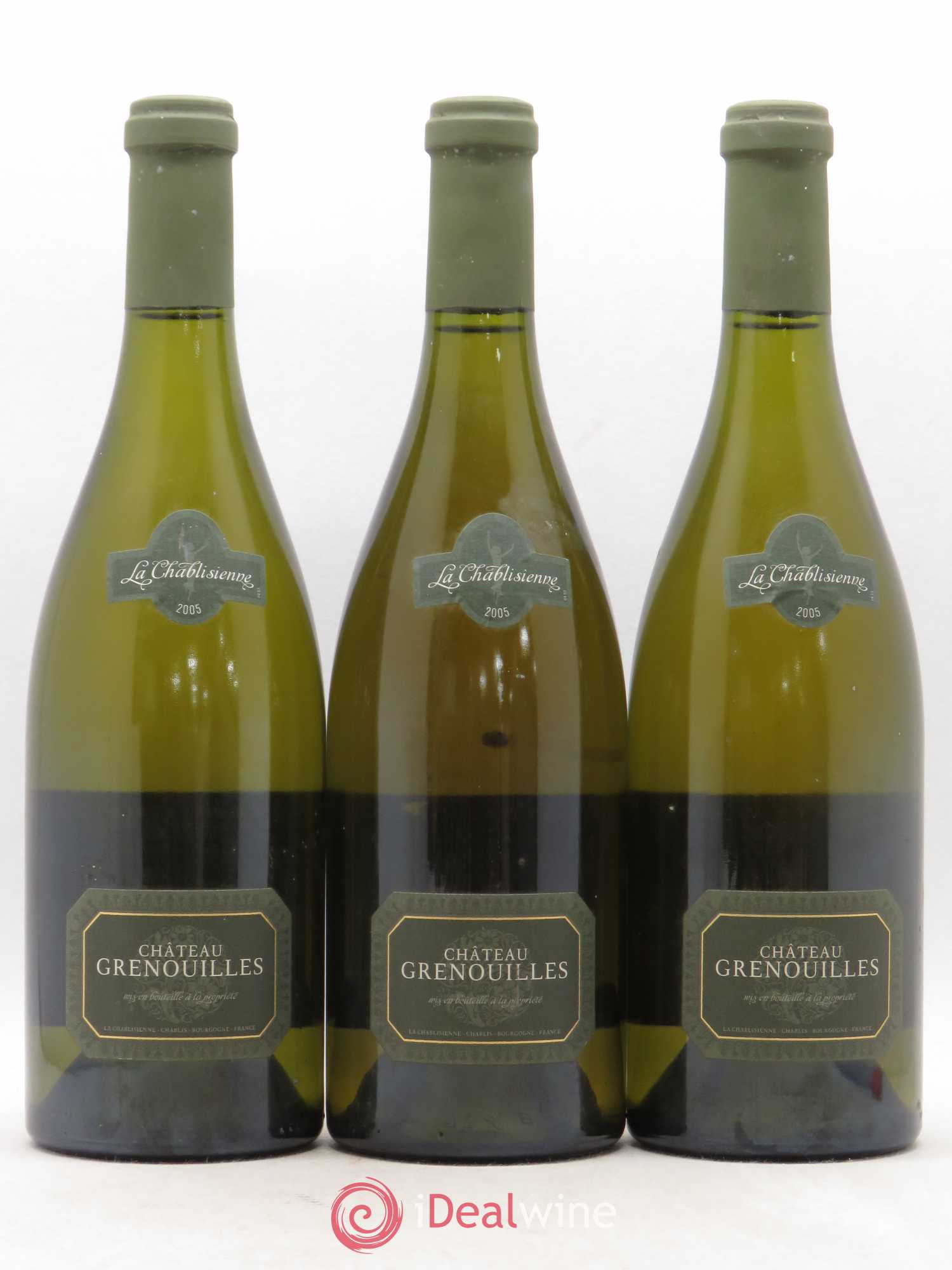 Chablis Grand Cru Grenouilles Château Grenouille - La Chablisienne Château Grenouille 2005 - Lotto di 3 bottiglie - 0