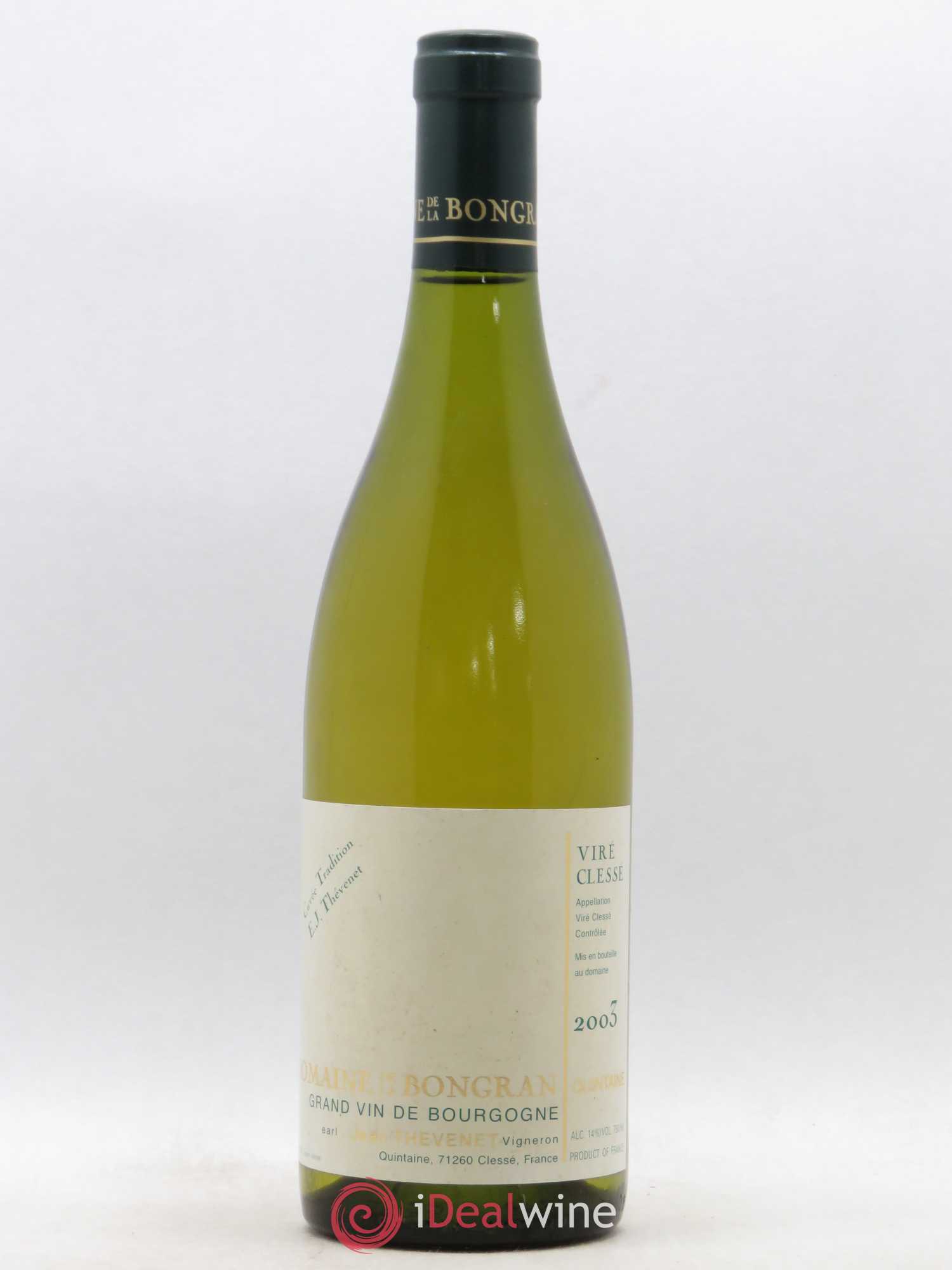 Viré-Clessé Tradition Domaine de la Bongran 2003 - Posten von 1 Flasche - 0