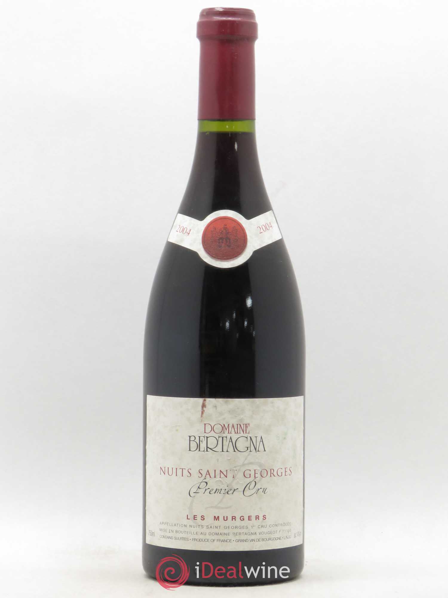 Nuits-Saint-Georges 1er Cru Les Murgers Bertagna 2004 - Lot de 1 bouteille - 0