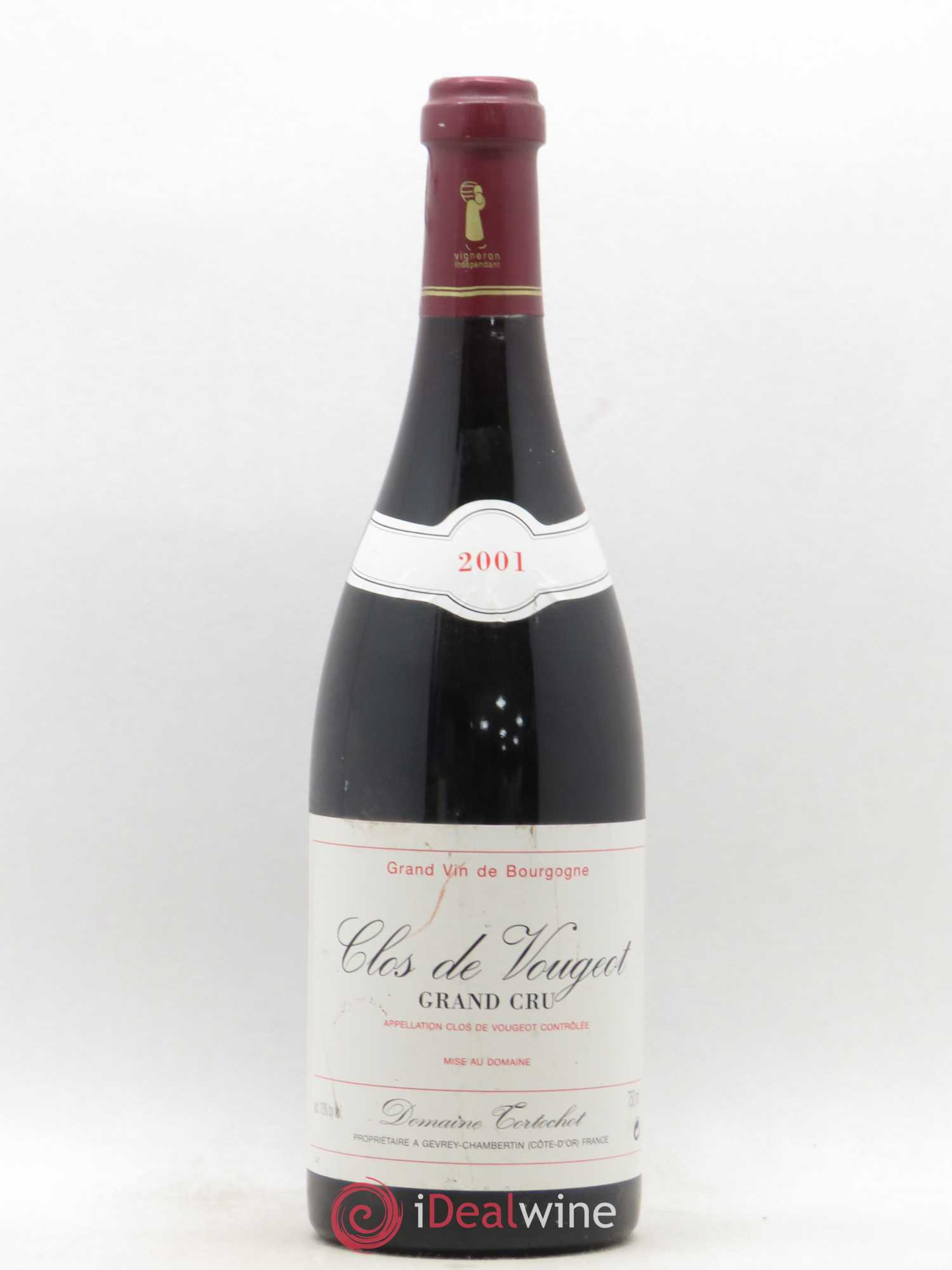 Clos de Vougeot Grand Cru Tortochot (Domaine) 2001 - Lot de 1 bouteille - 0