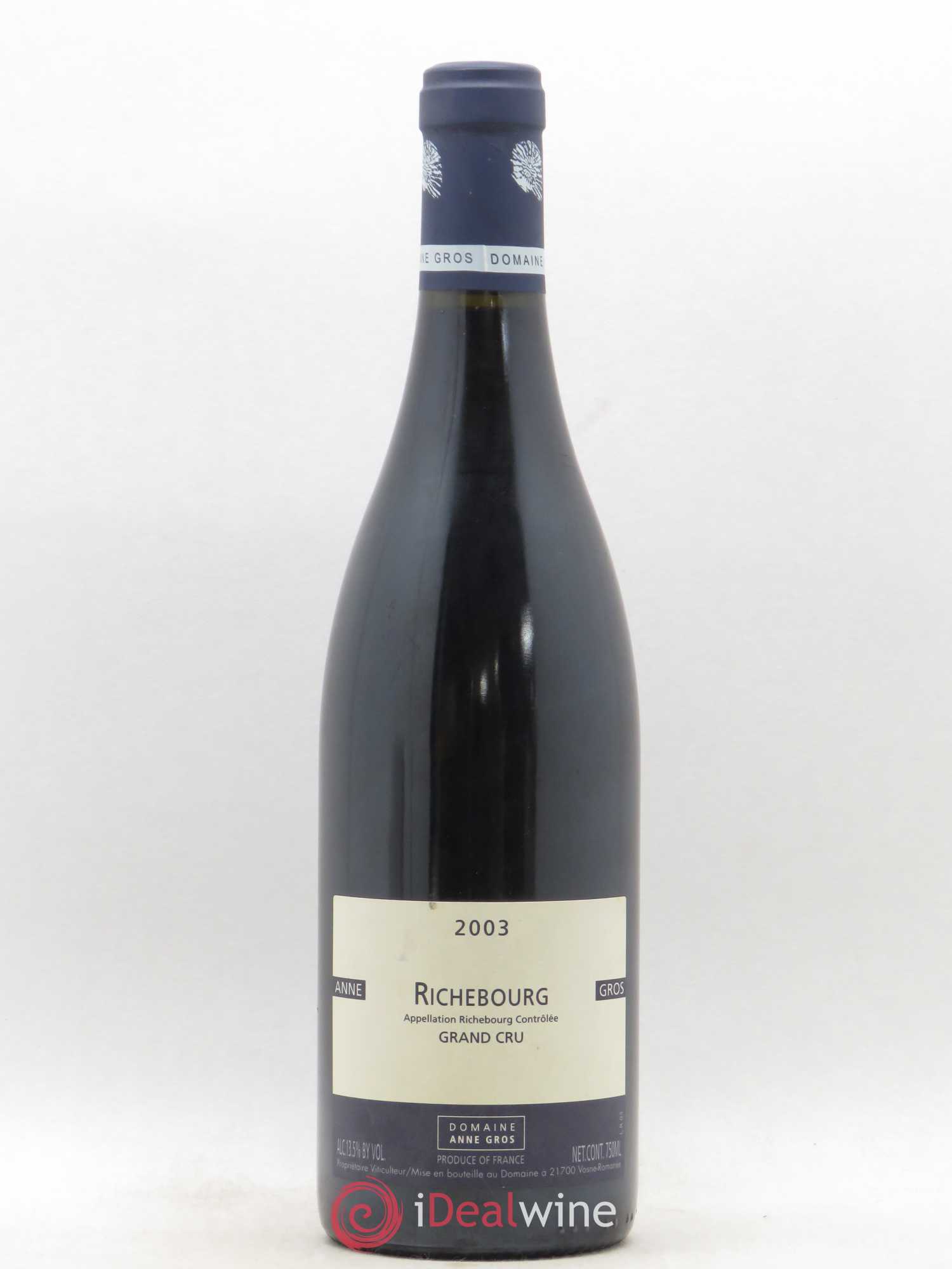 Richebourg Grand Cru Anne Gros 2003 - Lot de 1 bouteille - 0