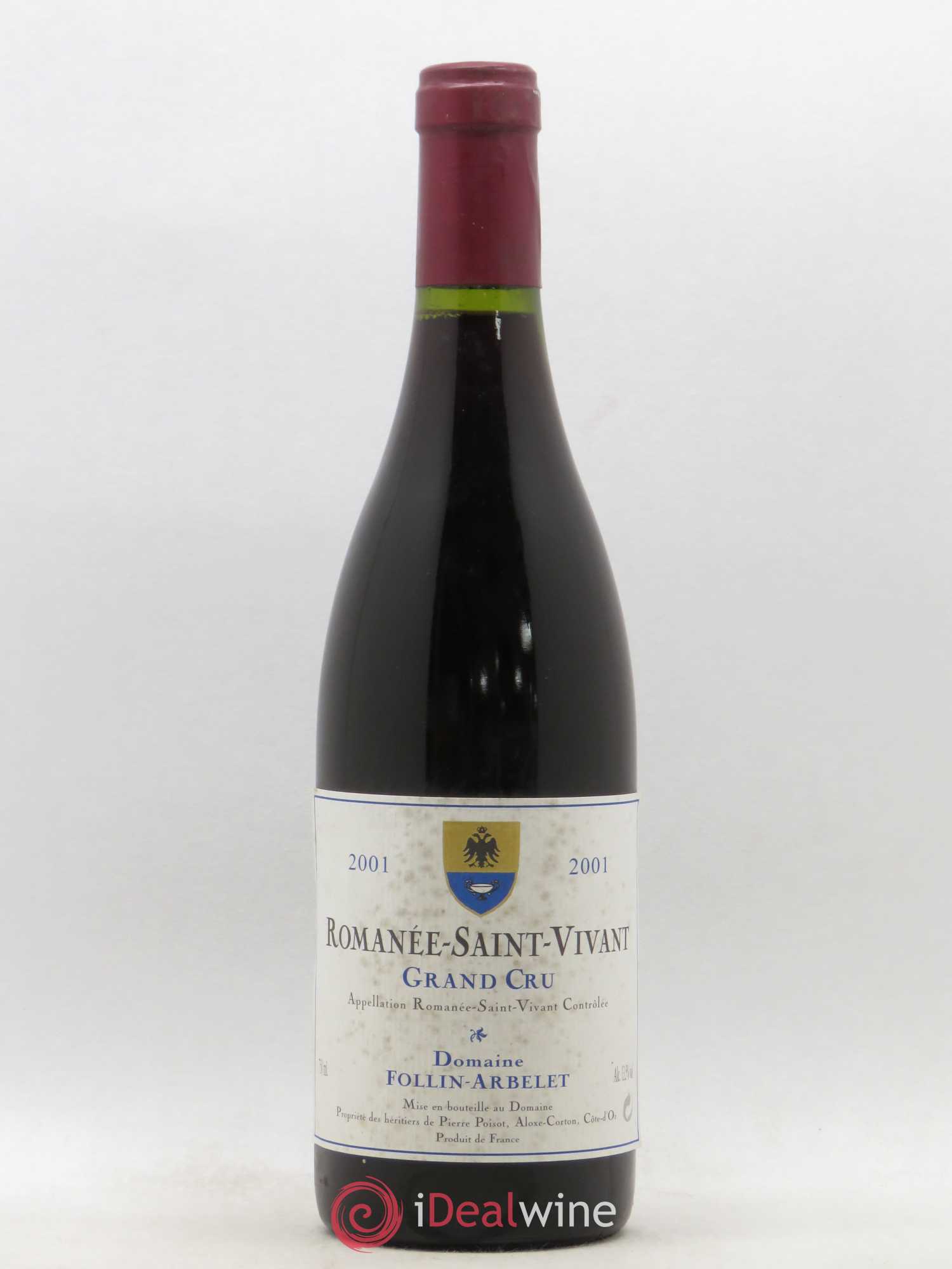 Romanée-Saint-Vivant Grand Cru Follin-Arbelet 2001 - Lot de 1 bouteille - 0