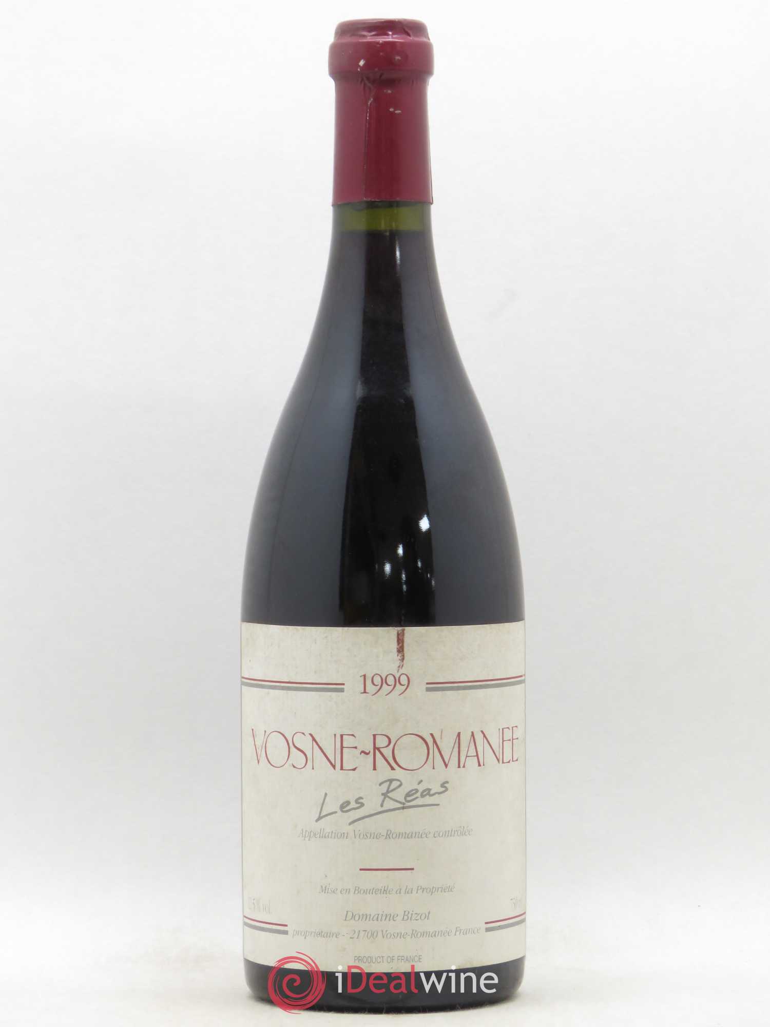 Vosne-Romanée Les Réas Bizot (Domaine) 1999 - Lot de 1 bouteille - 0