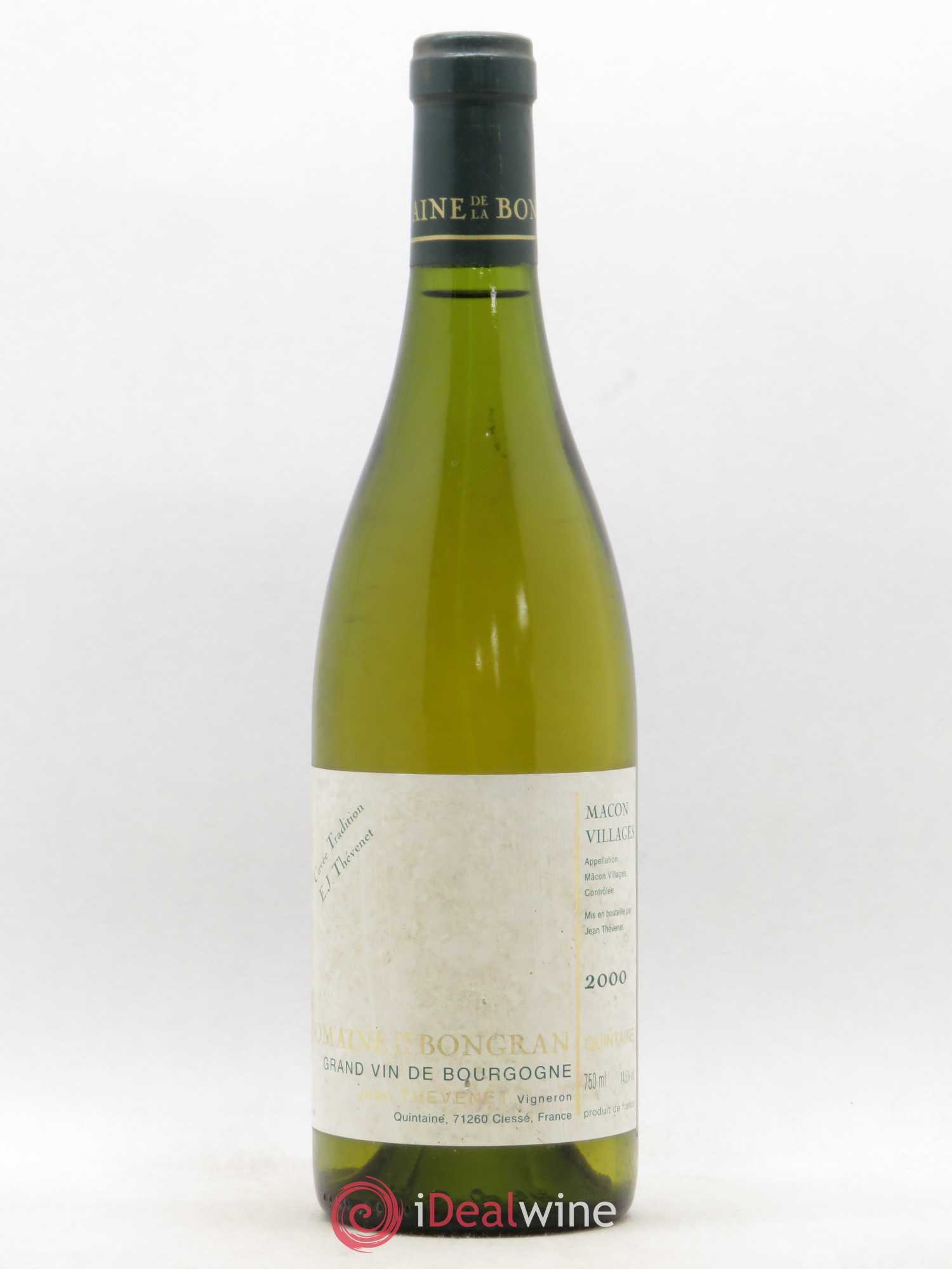 Mâcon Villages Quintaine Domaine De La Bongran Cuvée Tradition 2000 - Posten von 1 Flasche - 0