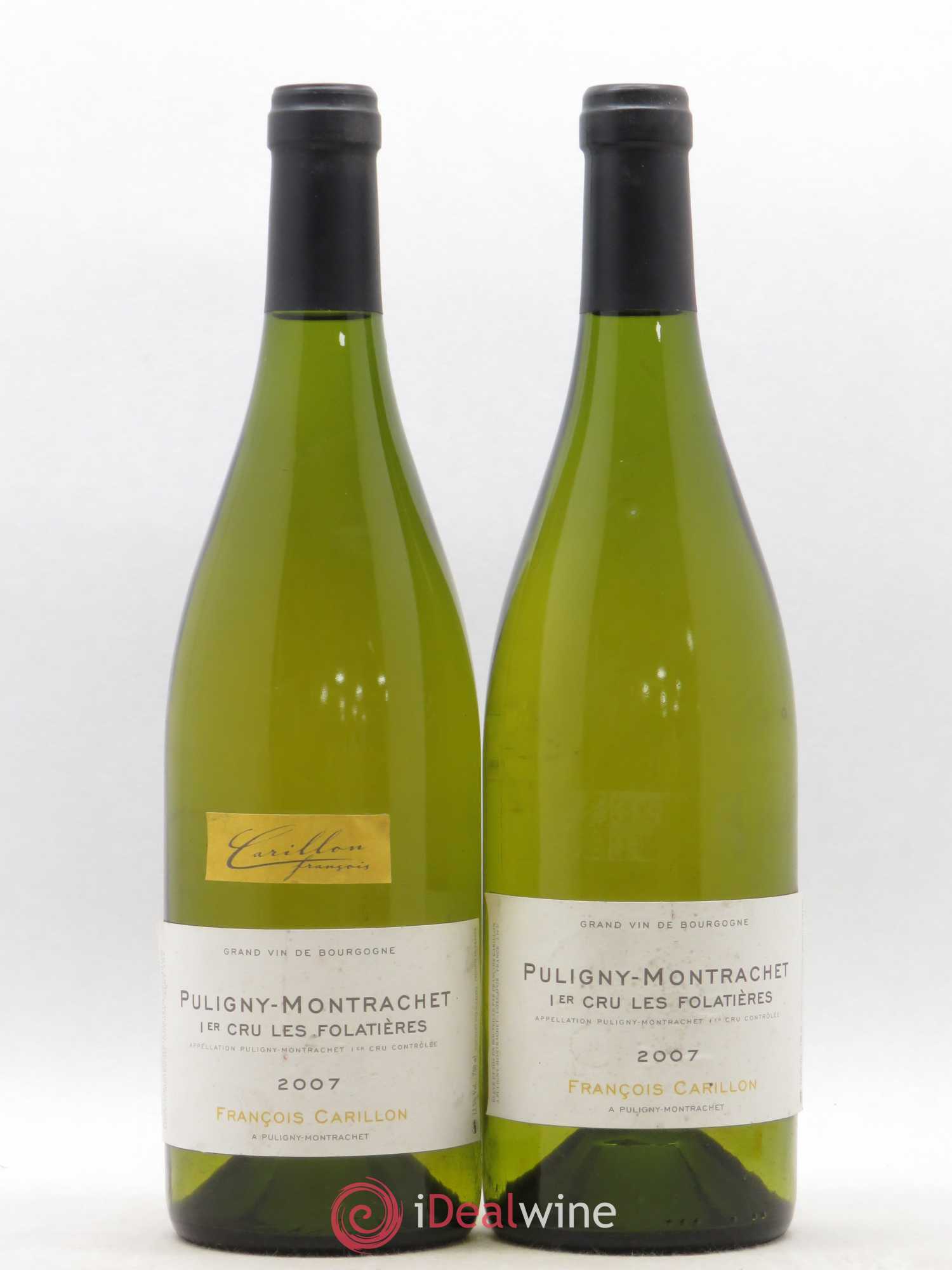 Puligny-Montrachet 1er Cru Les Folatieres François Carillon 2007 - Posten von 2 Flaschen - 0