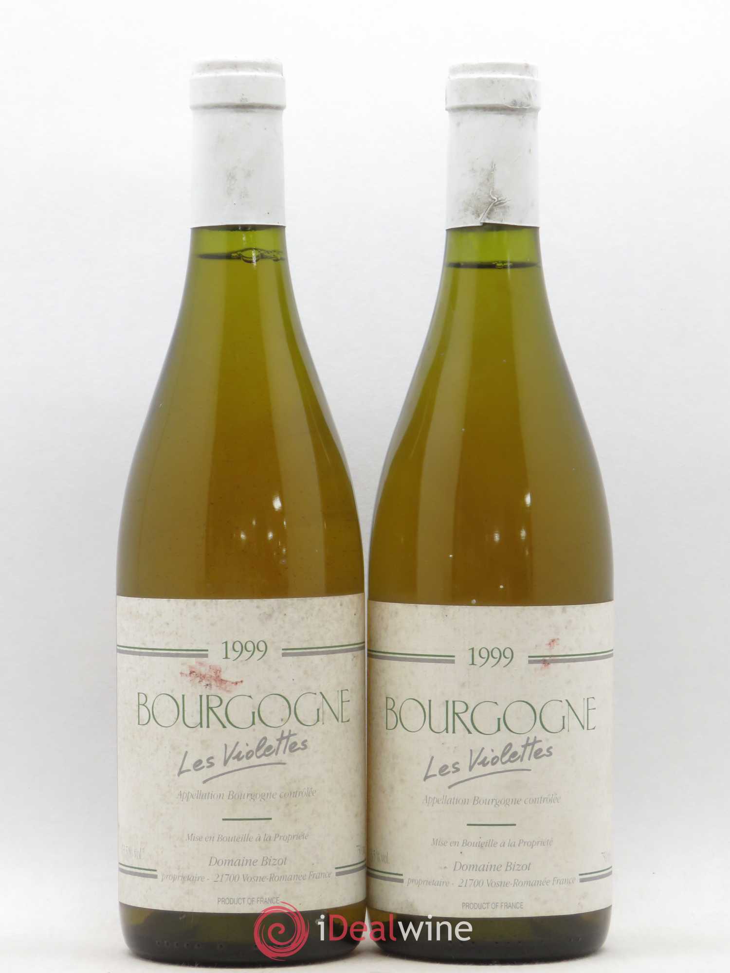 Bourgogne Les Violettes Jean Yves Bizot 1999 - Posten von 2 Flaschen - 0