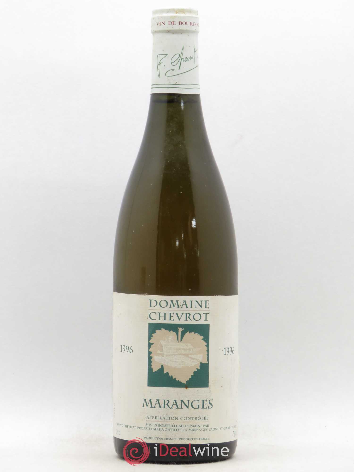 Maranges Domaine Chevrot 1996 - Posten von 1 Flasche - 0