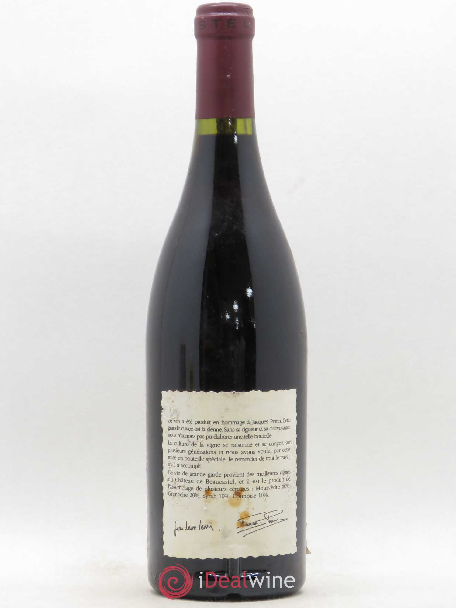 Châteauneuf-du-Pape Château de Beaucastel Hommage à Jacques Perrin Famille Perrin 1995 - Posten von 1 Flasche - 1