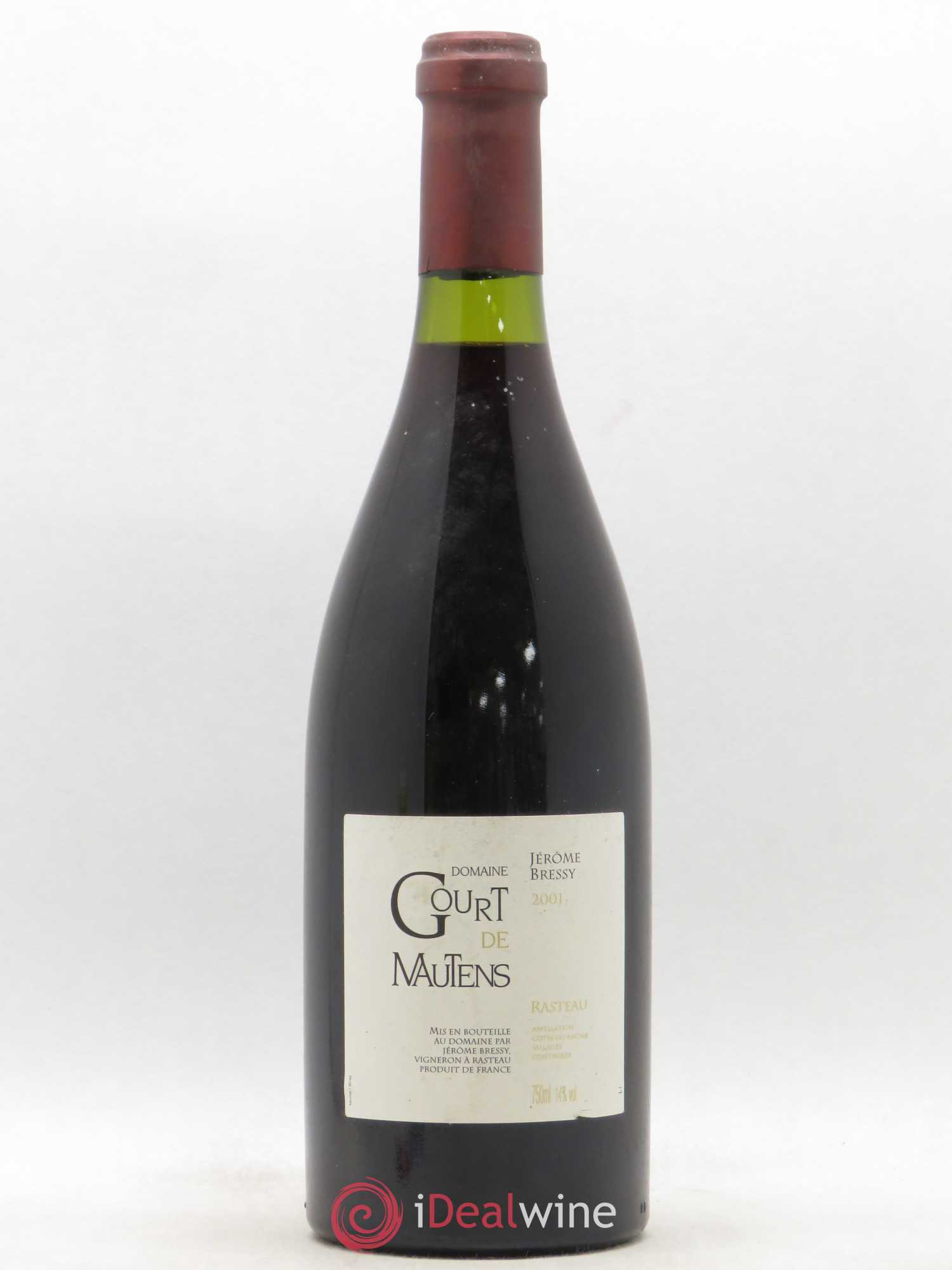 Rasteau Domaine Gourt de Mautens - Jérôme Bressy 2001 - Lot de 1 bouteille - 0