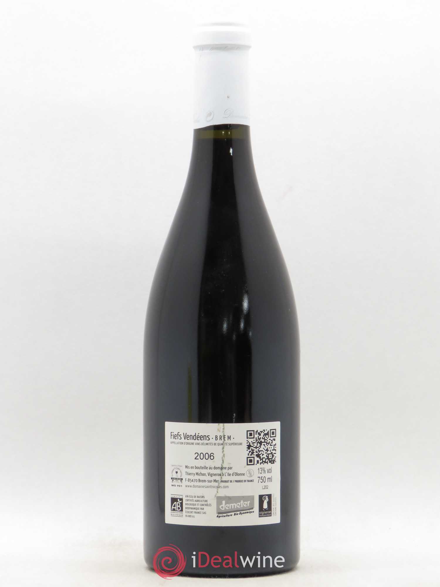 Divers Fiefs Vendéen La Grande Pièce Domaine St Nicolas Thierry Michon 2006 - Lot of 1 bottle - 1