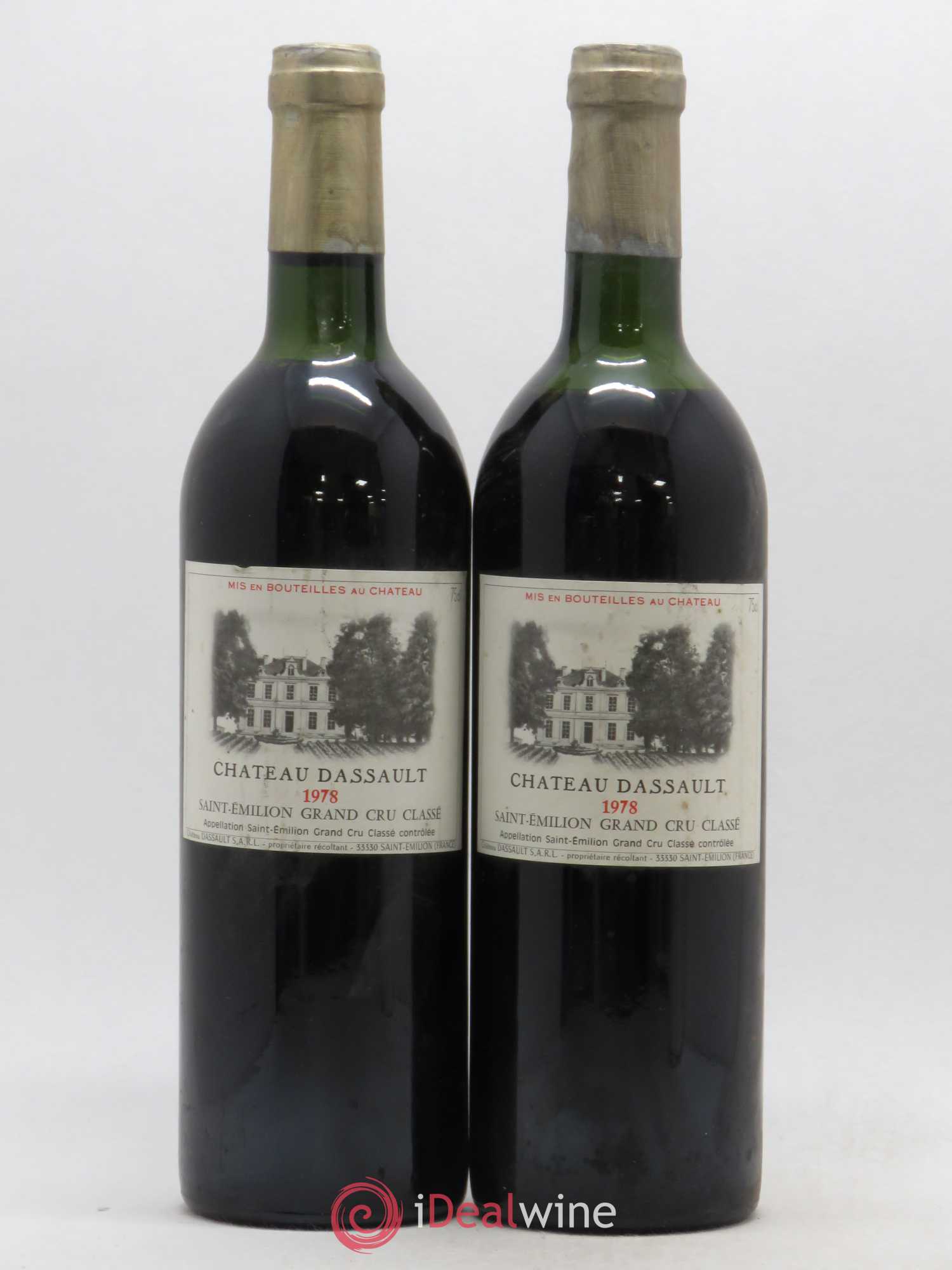 Château Dassault Grand Cru Classé 1978 - Lot de 2 bouteilles - 0