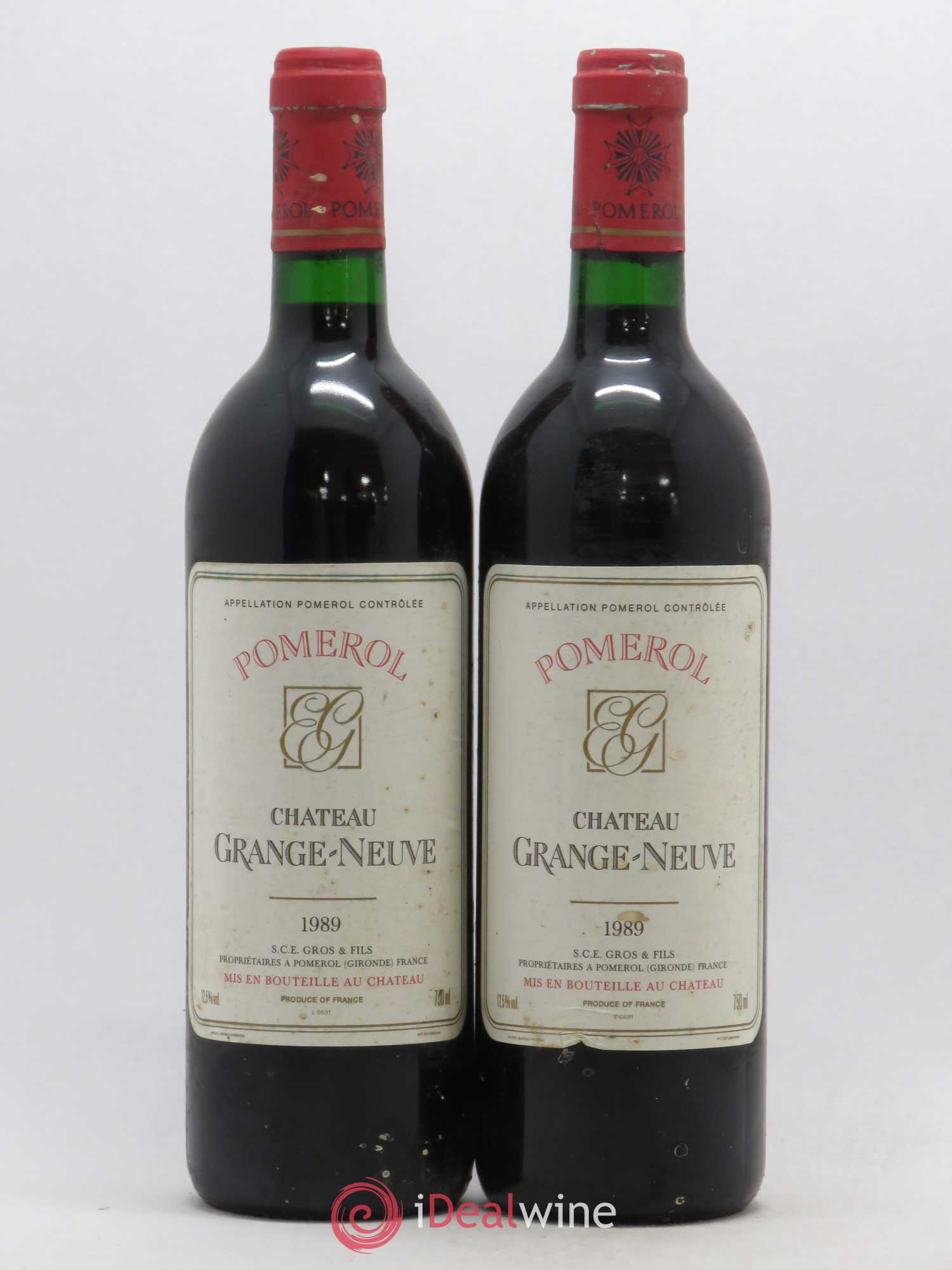 Château Grange-Neuve 1989 - Lot de 2 bouteilles - 0