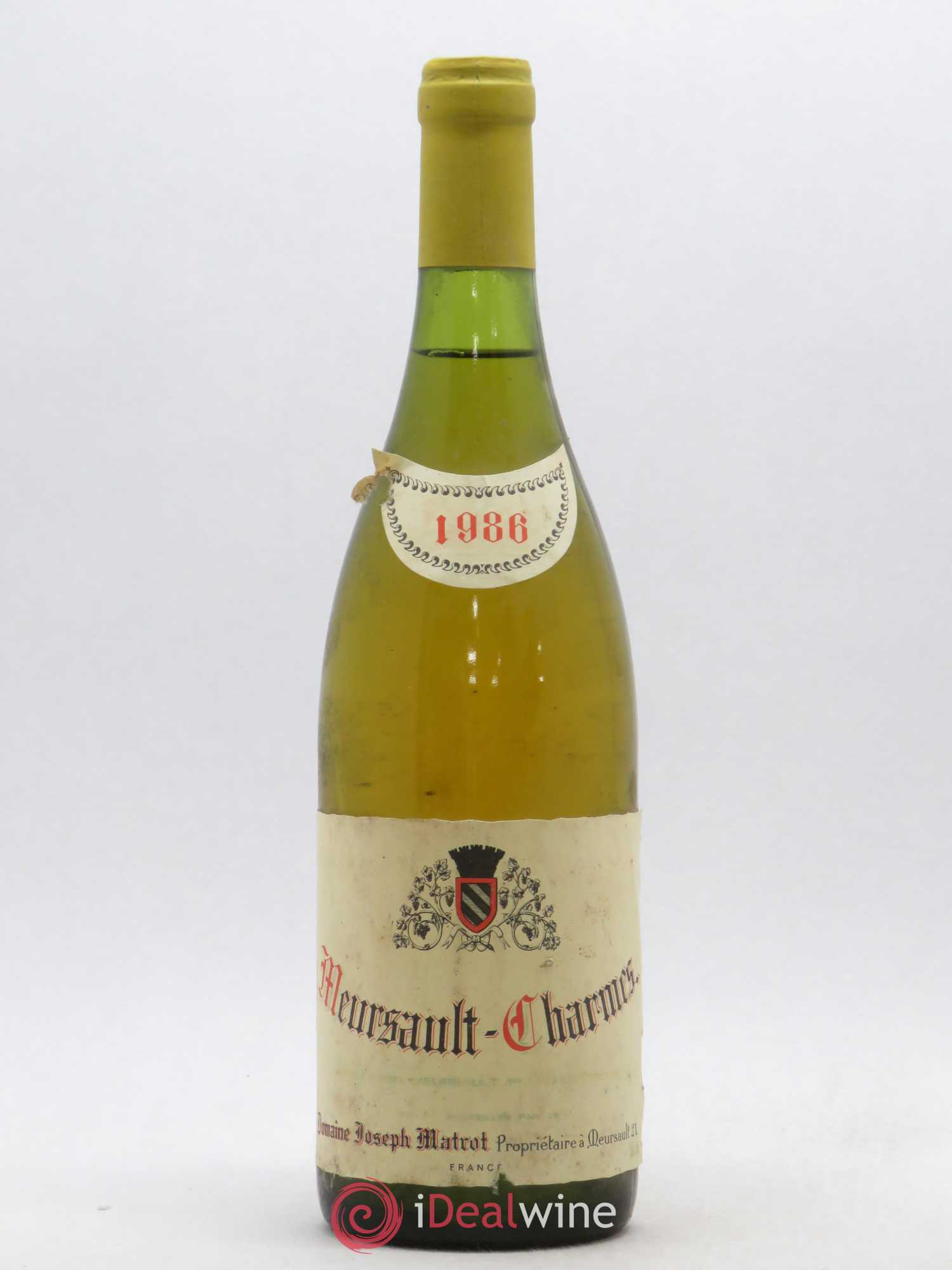 Meursault 1er Cru Charmes Domaine Matrot 1986 - Posten von 1 Flasche - 0