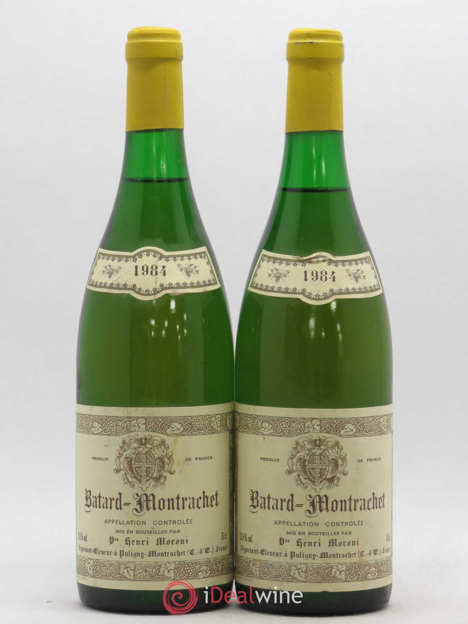 Bâtard-Montrachet Grand Cru Maison Henri Moroni 1984 - Posten von 2 Flaschen - 0