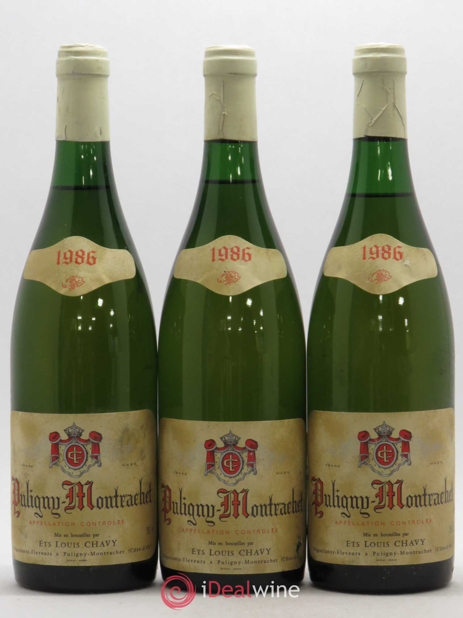 Puligny-Montrachet Louis Chavy 1986 - Lot de 3 bouteilles - 0