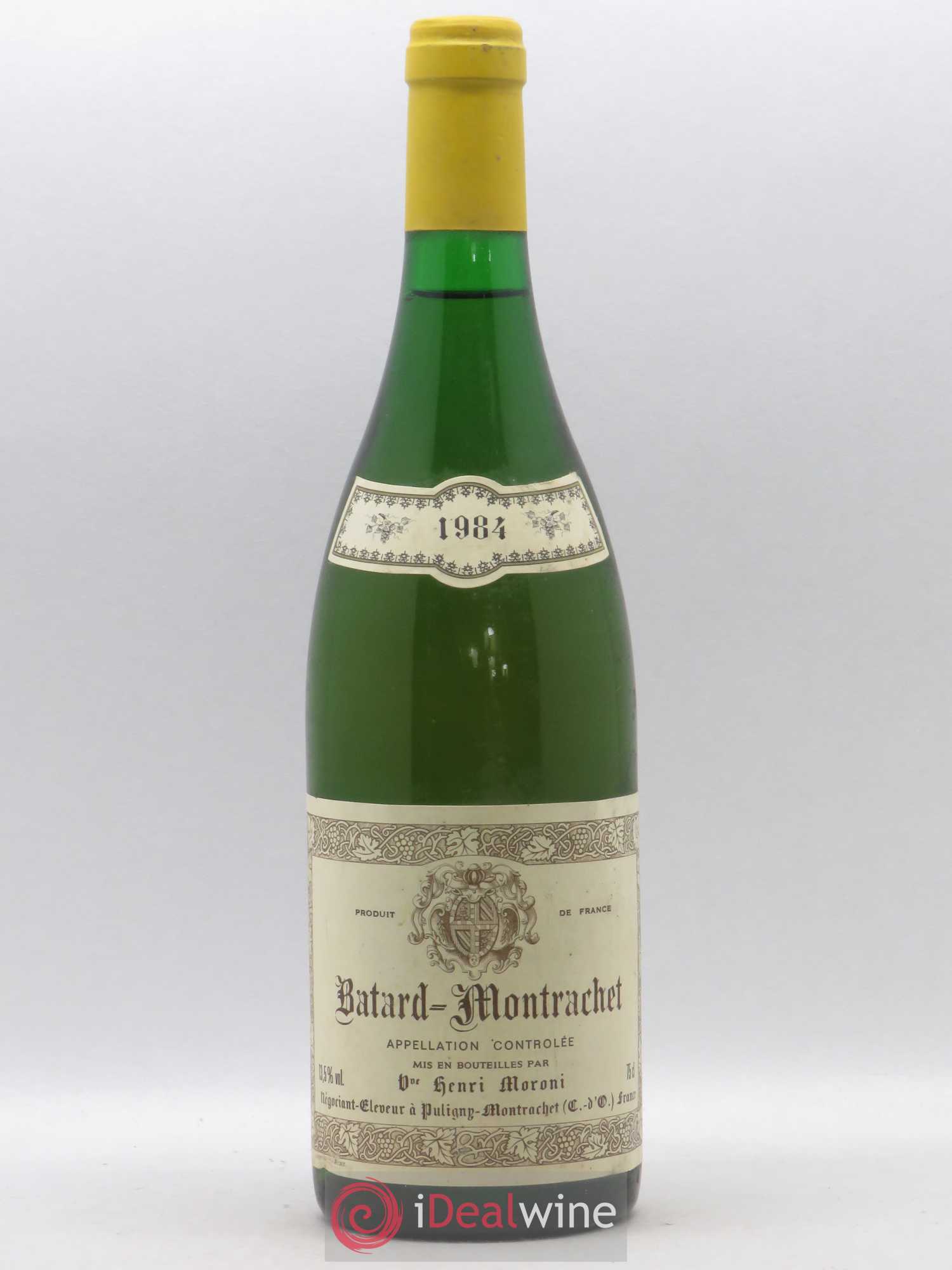 Bâtard-Montrachet Grand Cru Veuve Henri Moroni 1984 - Posten von 1 Flasche - 0
