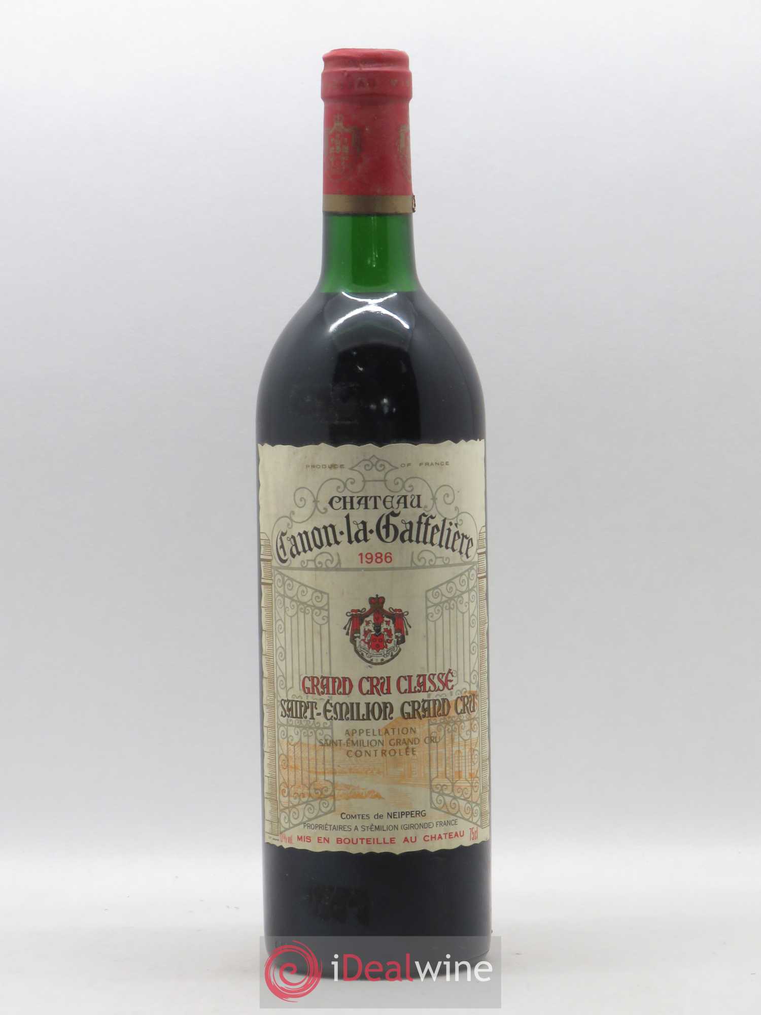 Château Canon la Gaffelière 1er Grand Cru Classé B 1986 - Lot de 1 bouteille - 0