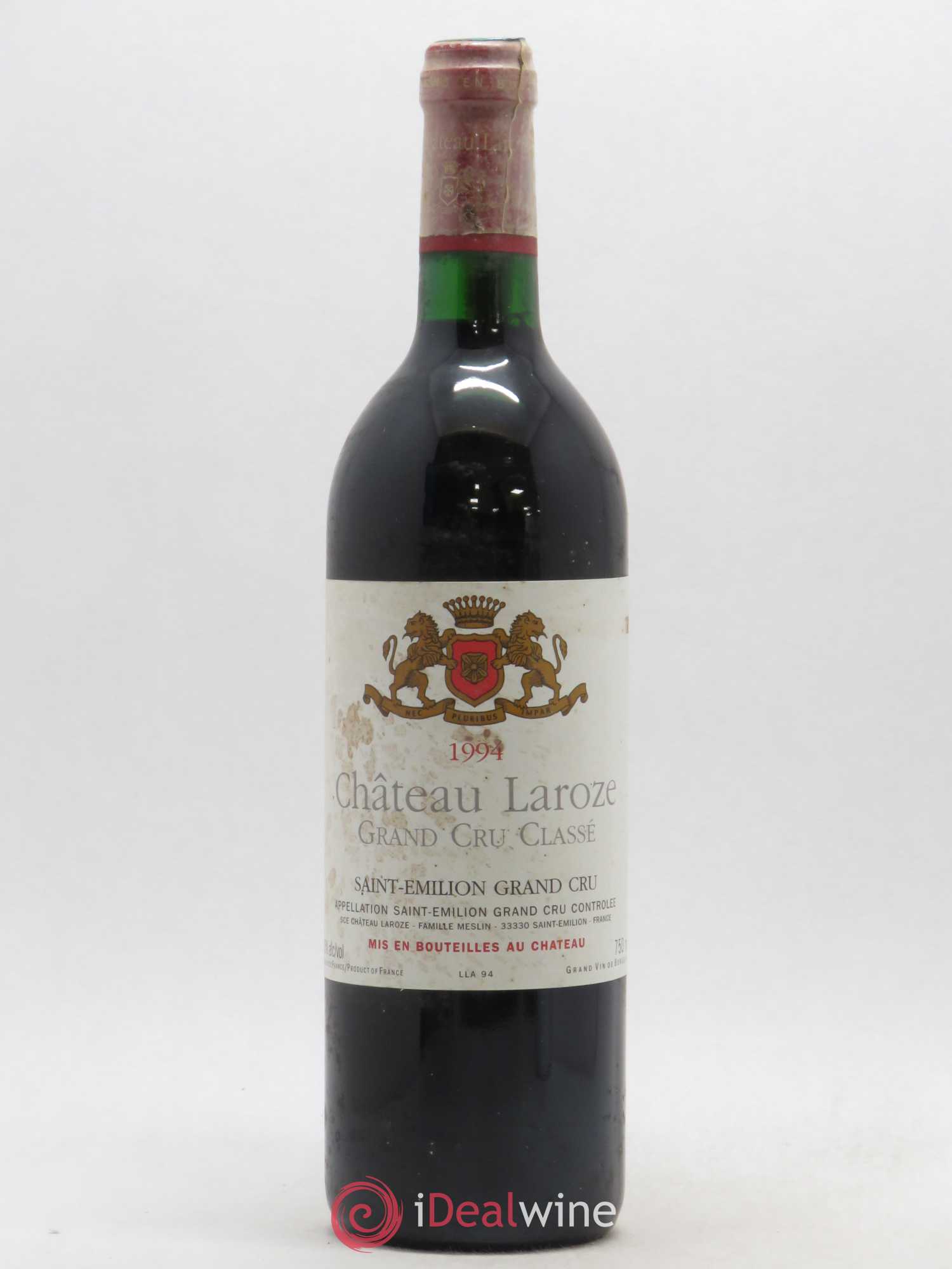 Château Laroze Grand Cru Classé 1994 - Lot de 1 bouteille - 0