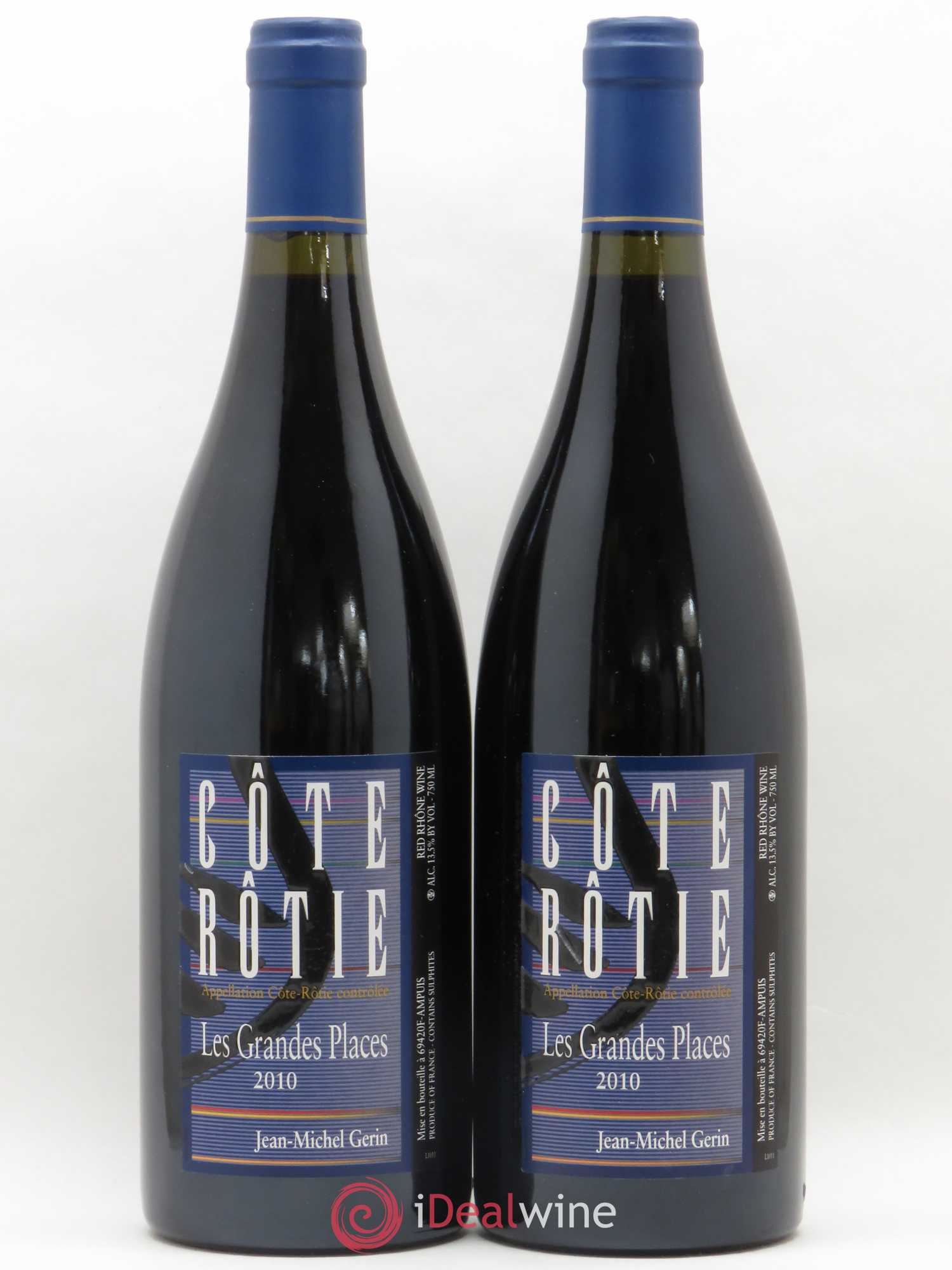 Côte-Rôtie Les Grandes Places Jean-Michel Gerin 2010 - Lotto di 2 bottiglie - 0