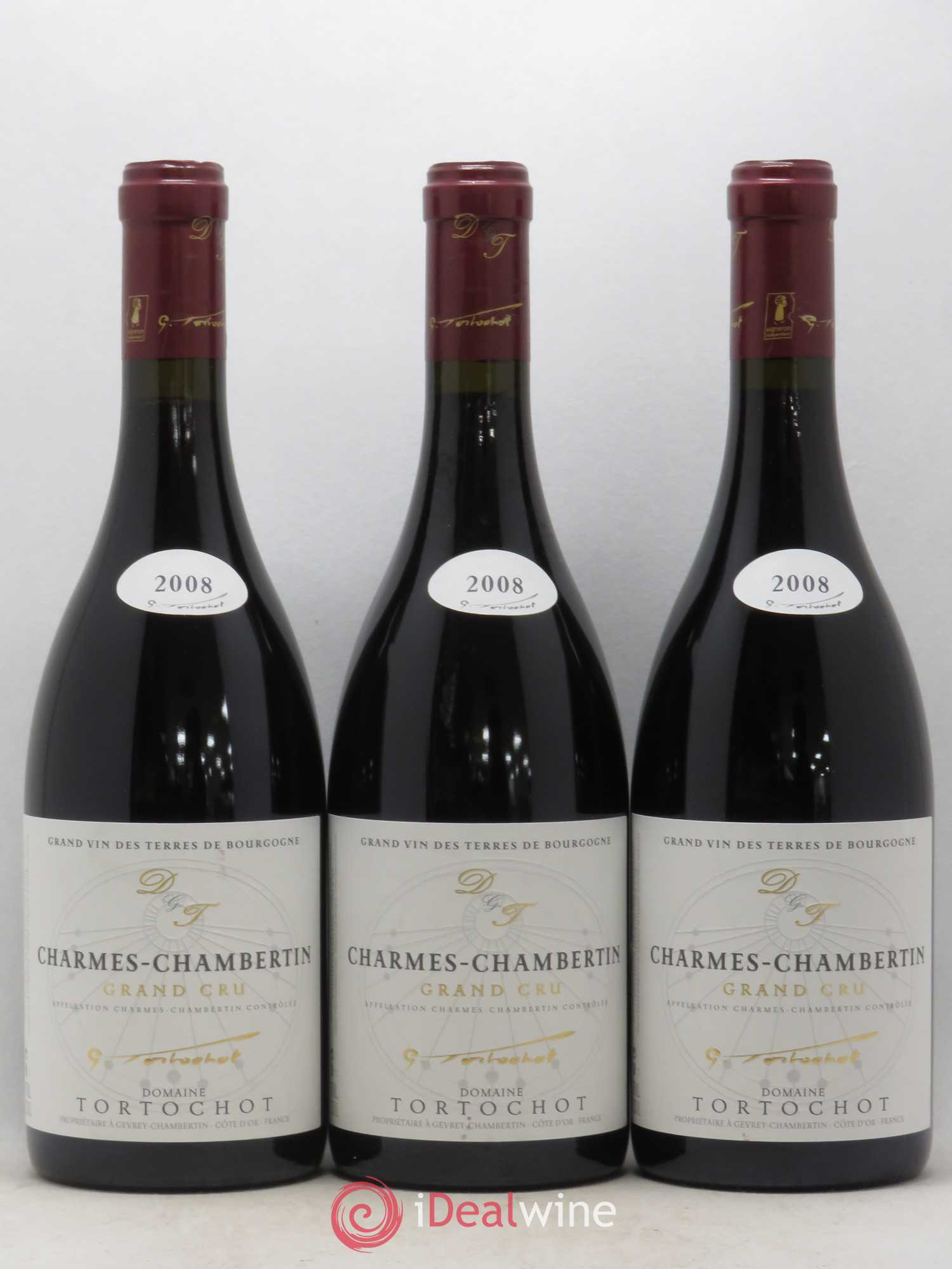 Charmes-Chambertin Grand Cru Tortochot (Domaine) 2008 - Lot de 3 bouteilles - 0