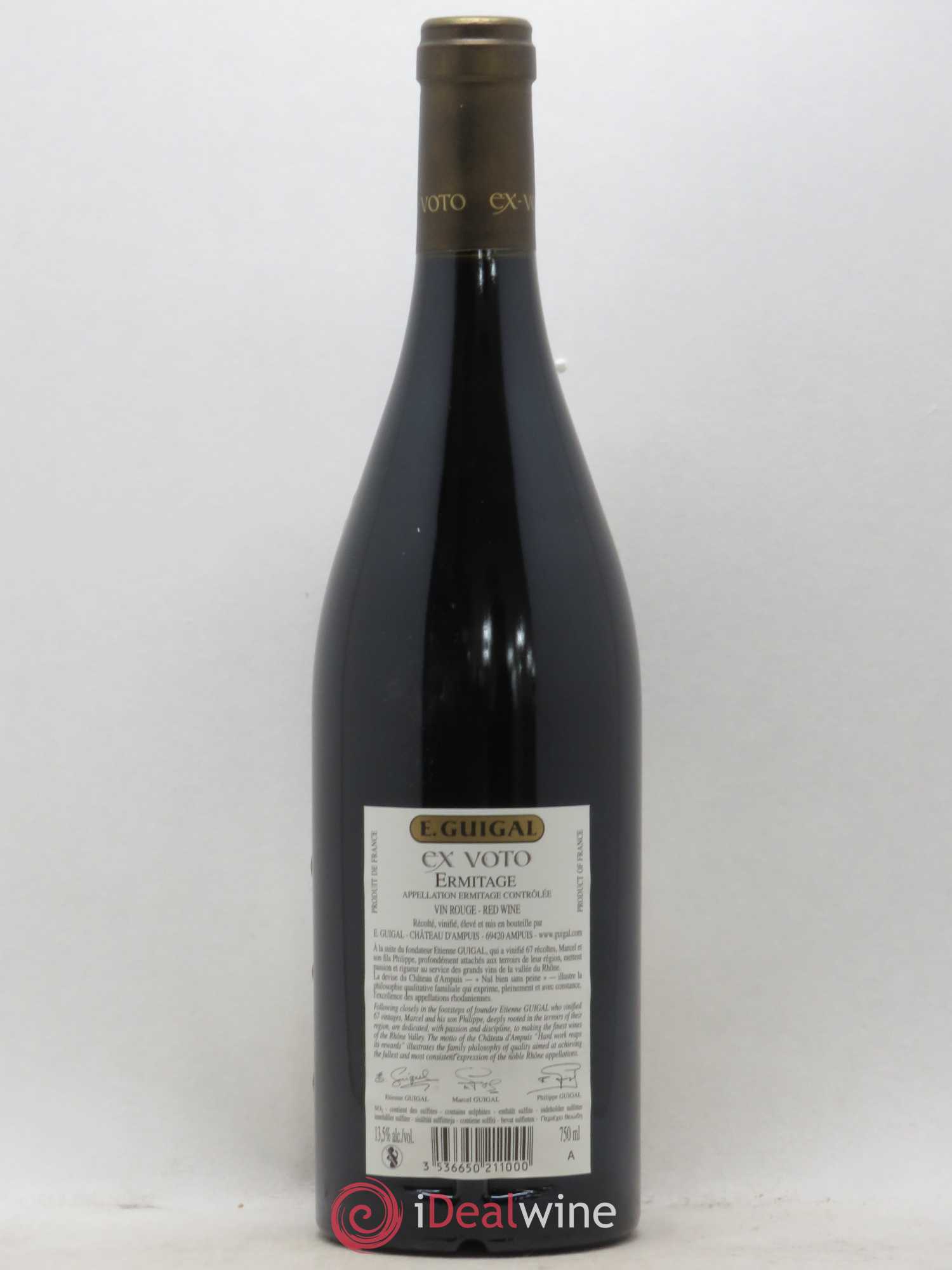 Ermitage Ex Voto Guigal 2010 - Lot de 1 bouteille - 1
