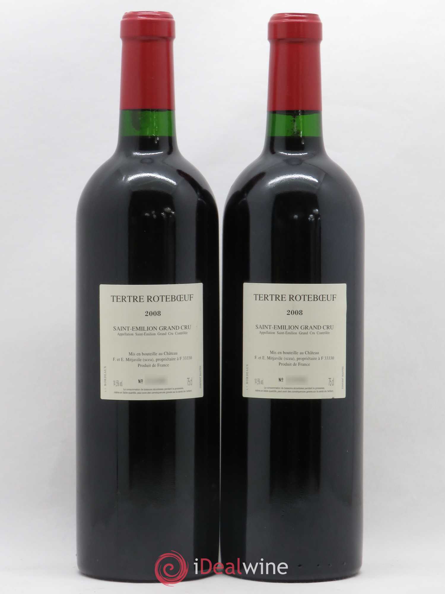 Château Tertre Roteboeuf 2008 - Lot de 2 bouteilles - 1