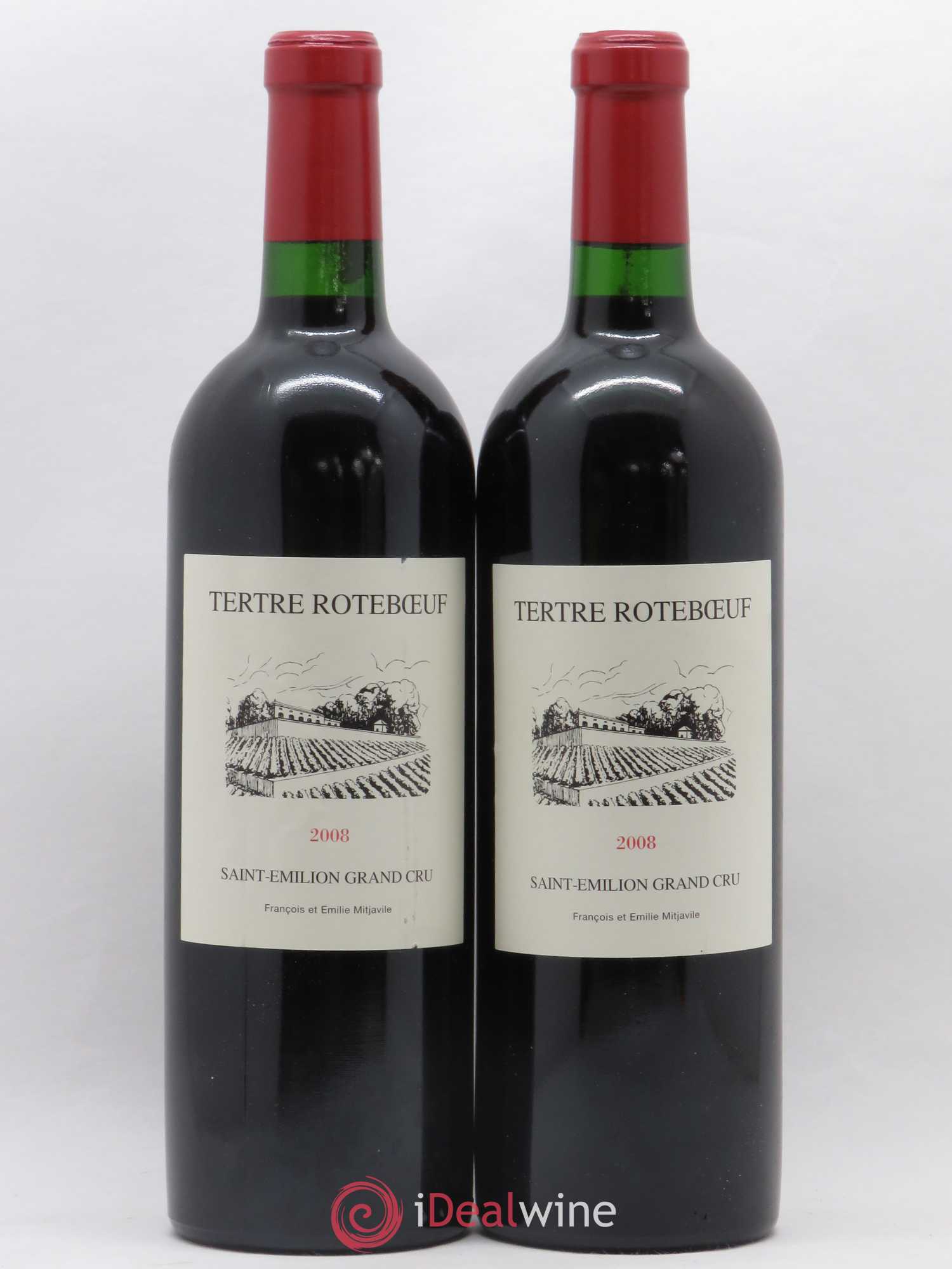 Château Tertre Roteboeuf 2008 - Lot de 2 bouteilles - 0