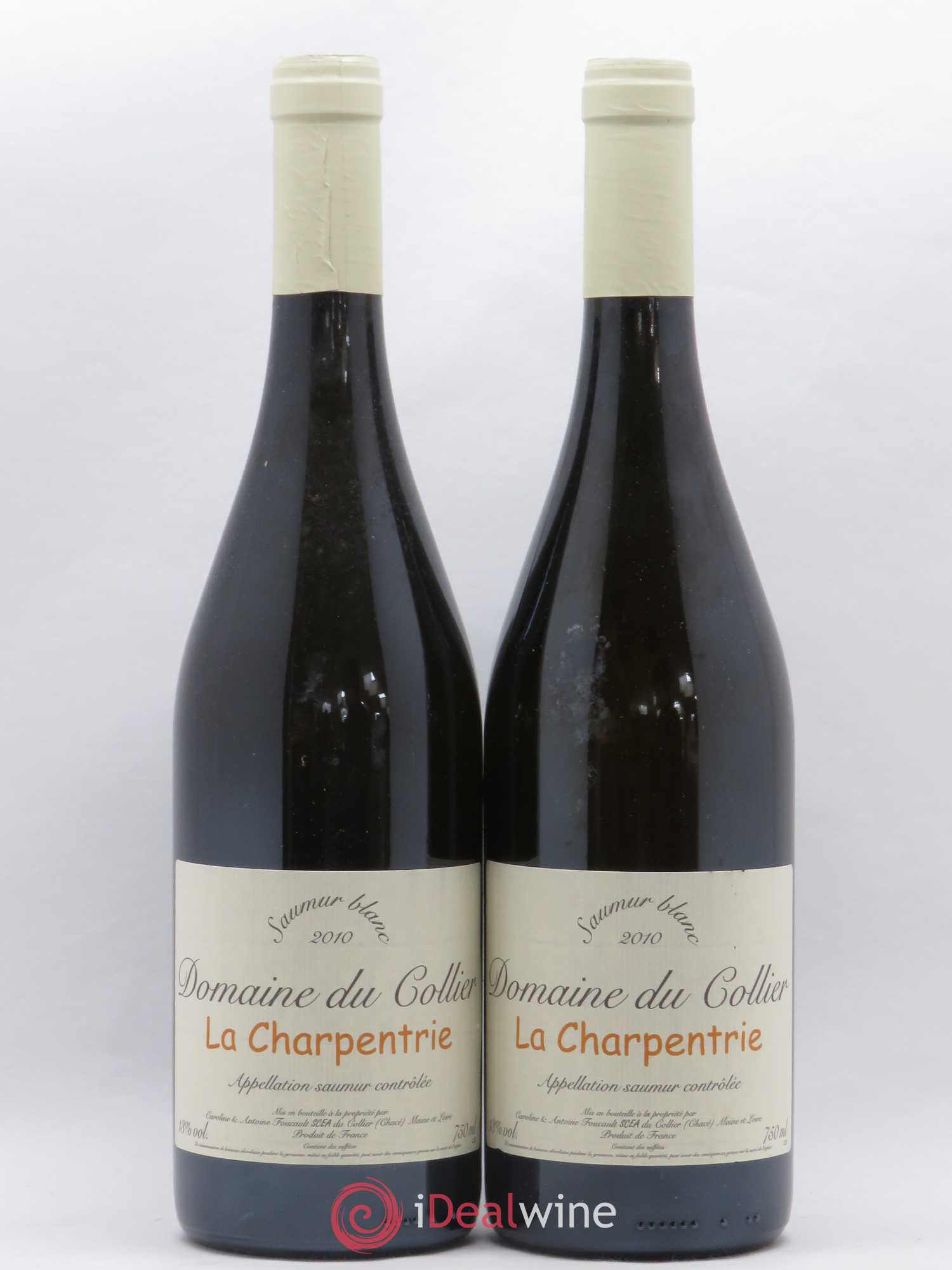Saumur La Charpentrie Domaine du Collier 2010 - Lot de 2 bouteilles - 0