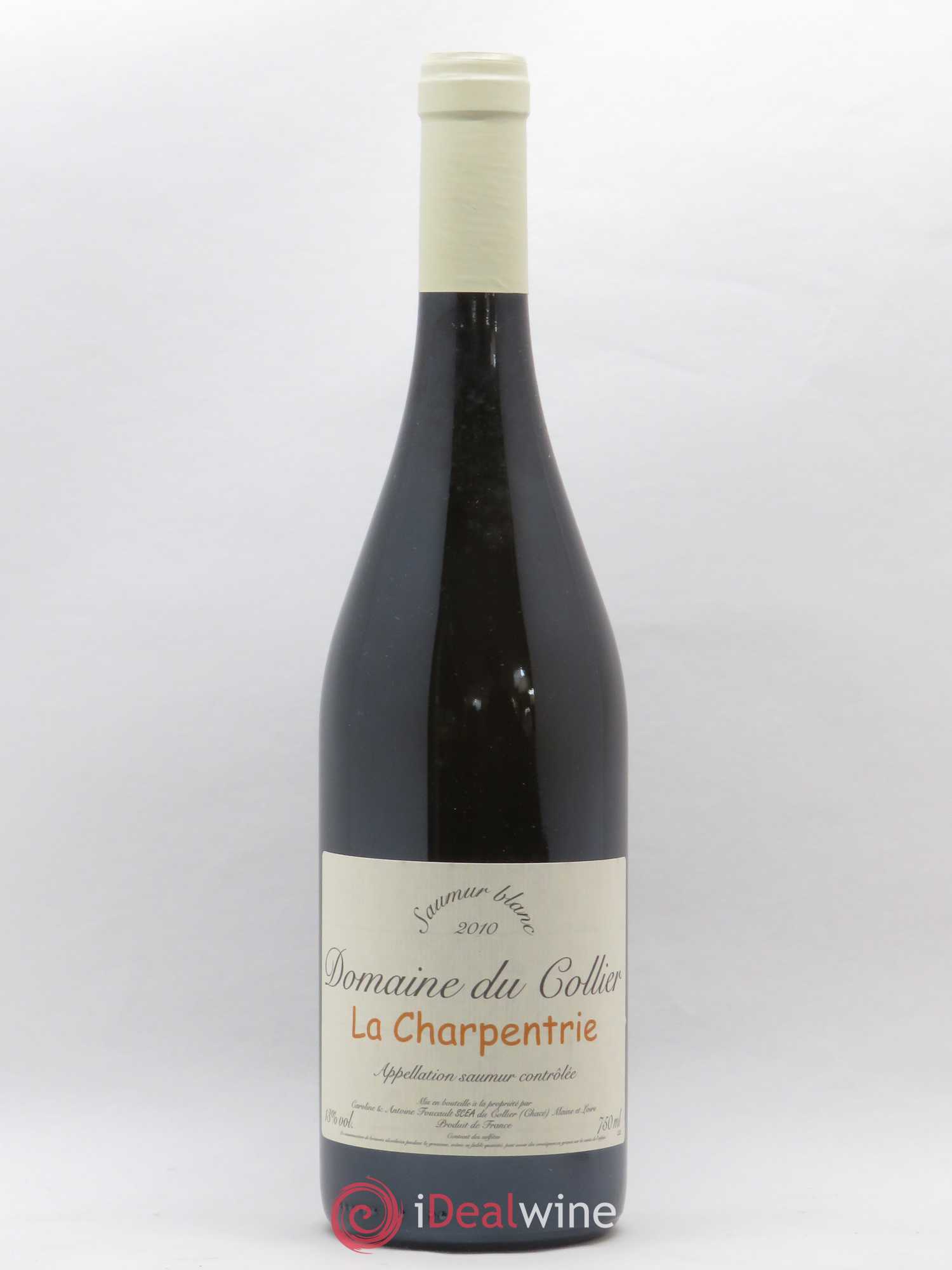 Saumur La Charpentrie Domaine du Collier 2010 - Lot de 1 bouteille - 0