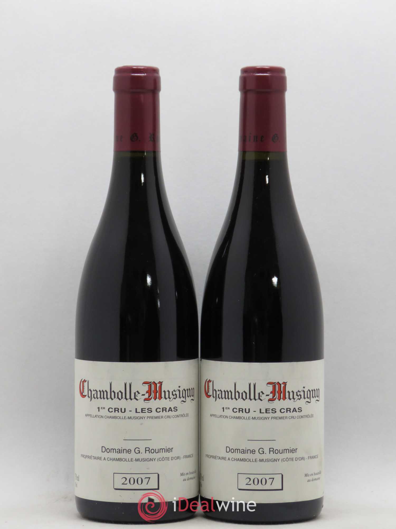Chambolle-Musigny 1er Cru Les Cras Georges Roumier (Domaine) 2007 - Lot de 2 bouteilles - 0