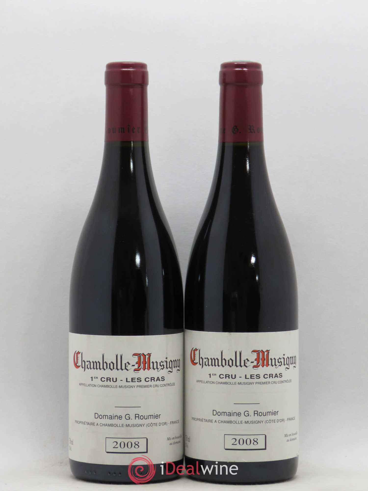 Chambolle-Musigny 1er Cru Les Cras Georges Roumier (Domaine) 2008 - Lot de 2 bouteilles - 0