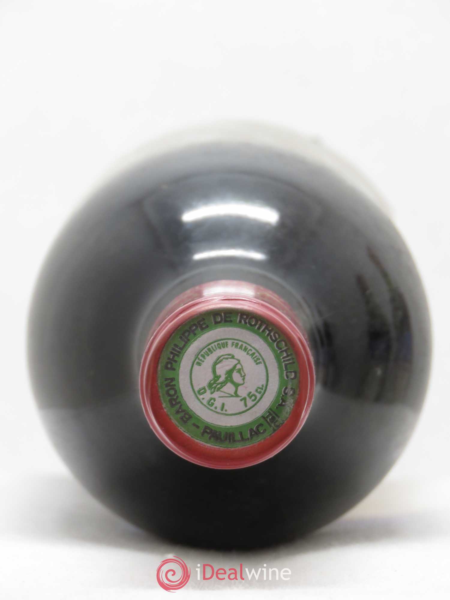 Château Mouton Rothschild 1er Grand Cru Classé 1980 - Lot de 3 bouteilles - 1