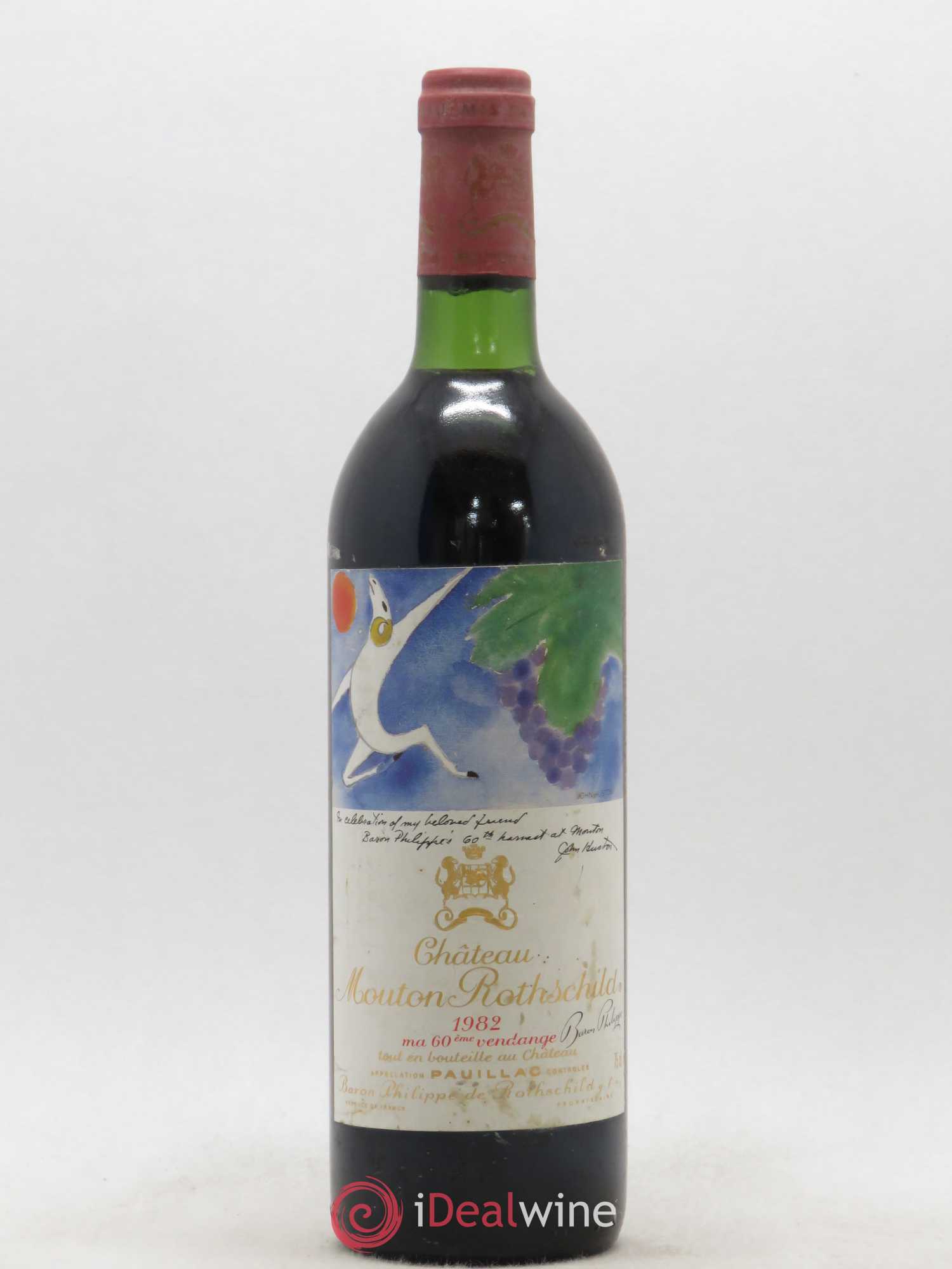 Château Mouton Rothschild 1er Grand Cru Classé 1982 - Lot de 1 bouteille - 0