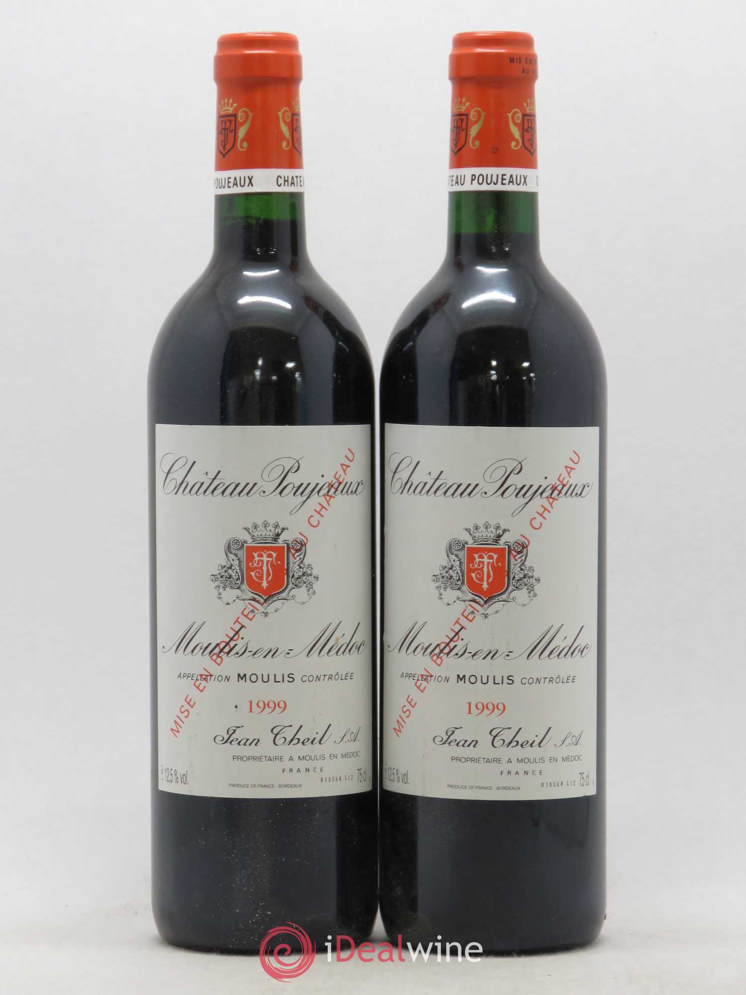 Château Poujeaux 1999 - Lot de 2 bouteilles - 0