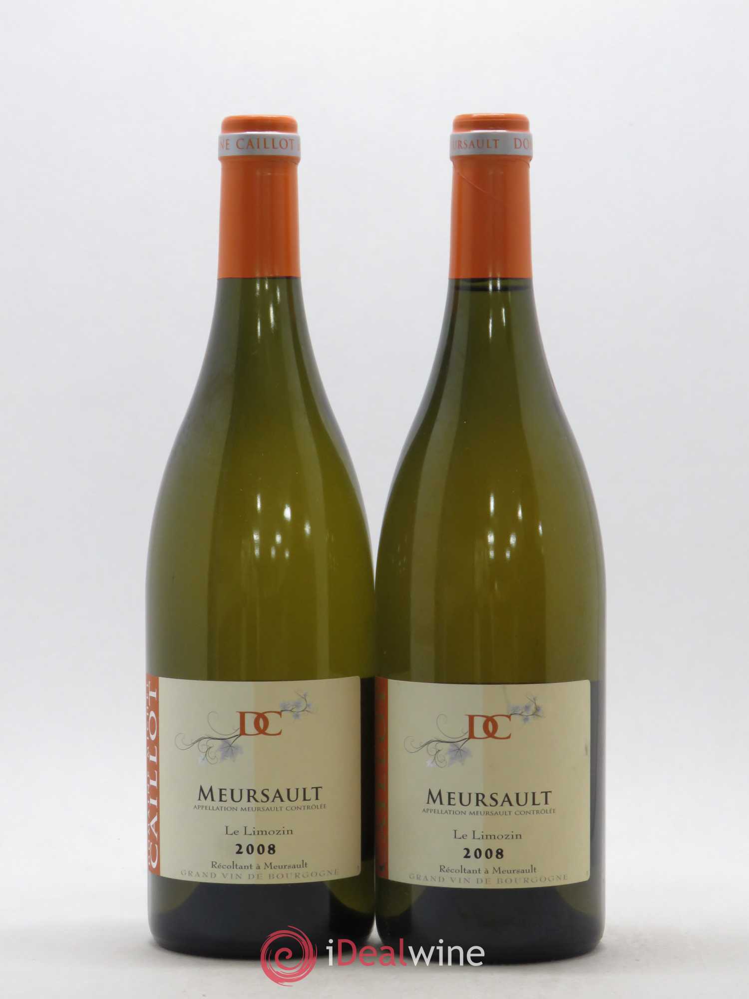 Meursault Le Limozin Domaine Caillot 2008 - Posten von 2 Flaschen - 0