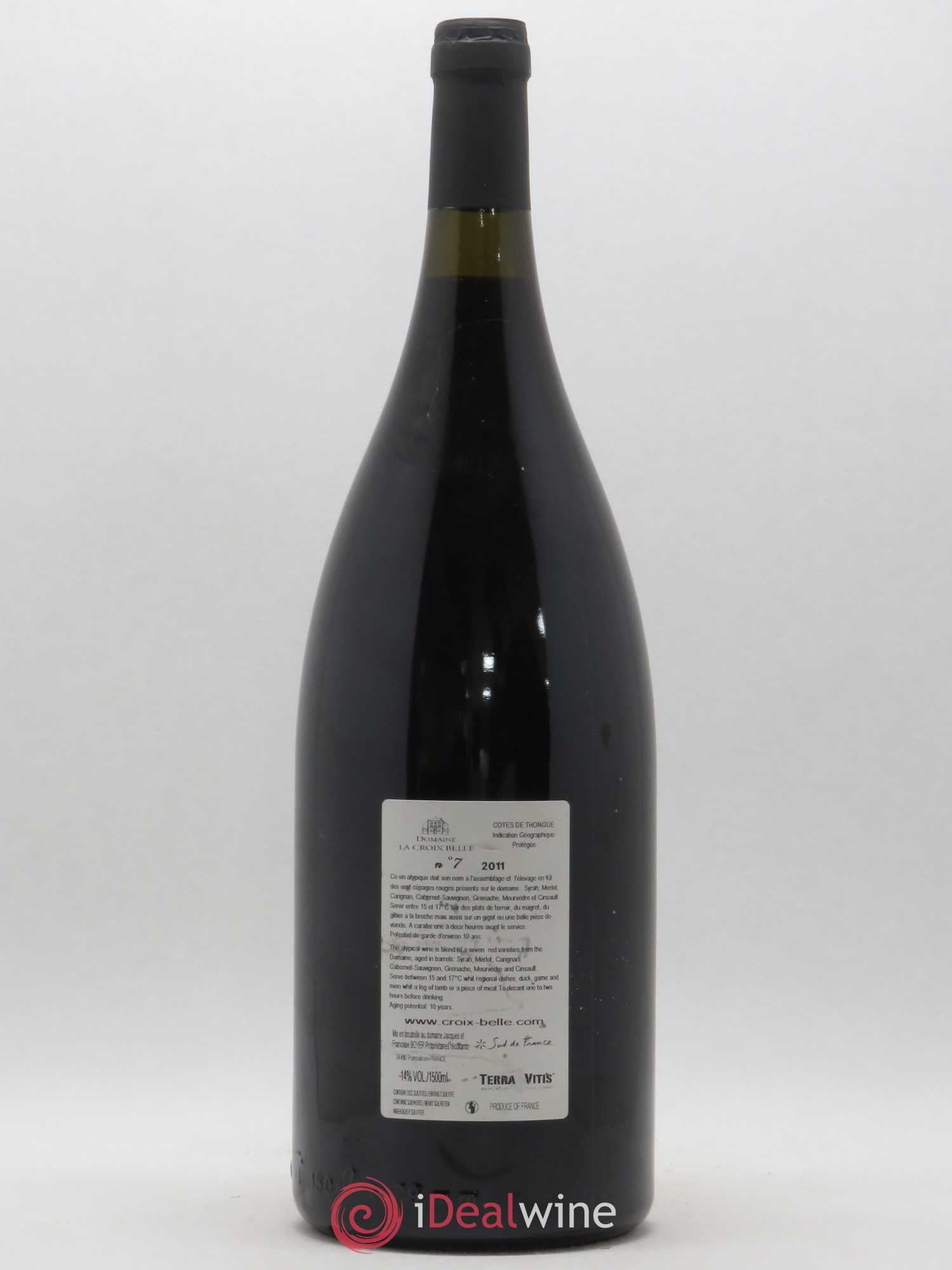 Languedoc Côtes de Thongue N°7 Domaine La Croix Belle 2011 - Lot de 1 magnum - 1