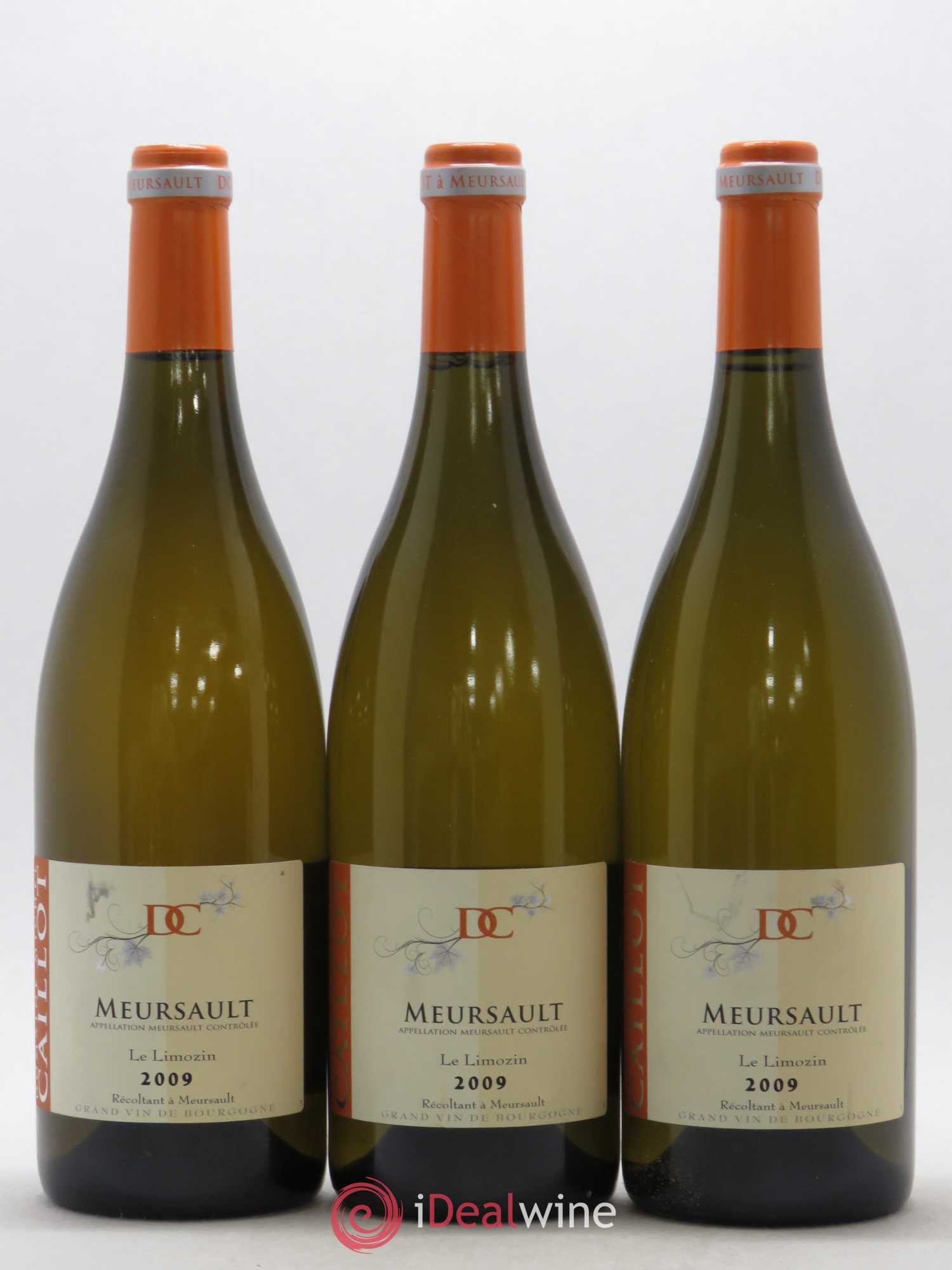 Meursault Le Limozin Domaine Caillot 2009 - Posten von 3 Flaschen - 0
