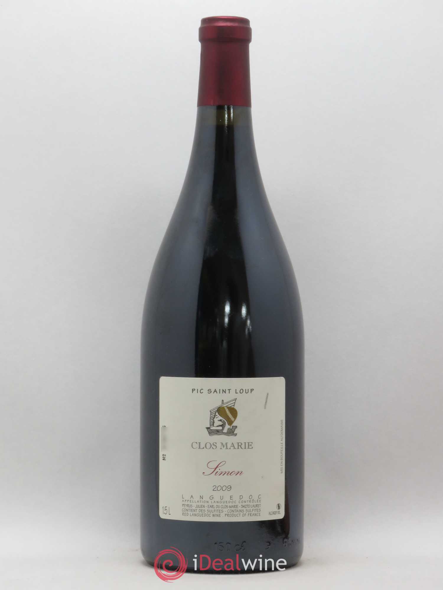 Pic Saint-Loup Clos Marie Cuvée Simon Christophe Peyrus et Françoise Julien 2009 - Lot de 1 magnum - 0