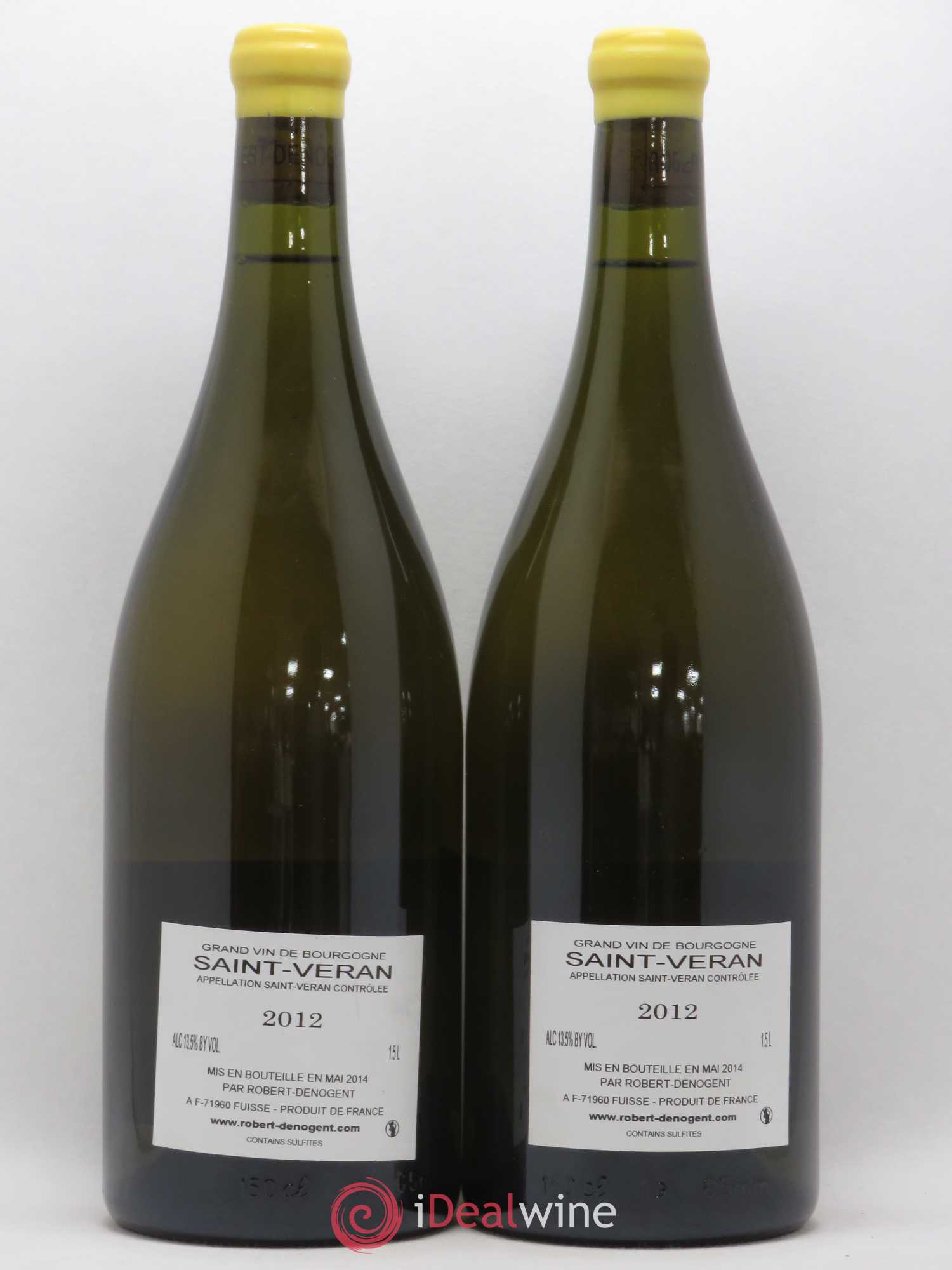Saint-Véran Les Pommards Vieilles Vignes Robert Denogent (Domaine) 2012 - Lot de 2 magnums - 1