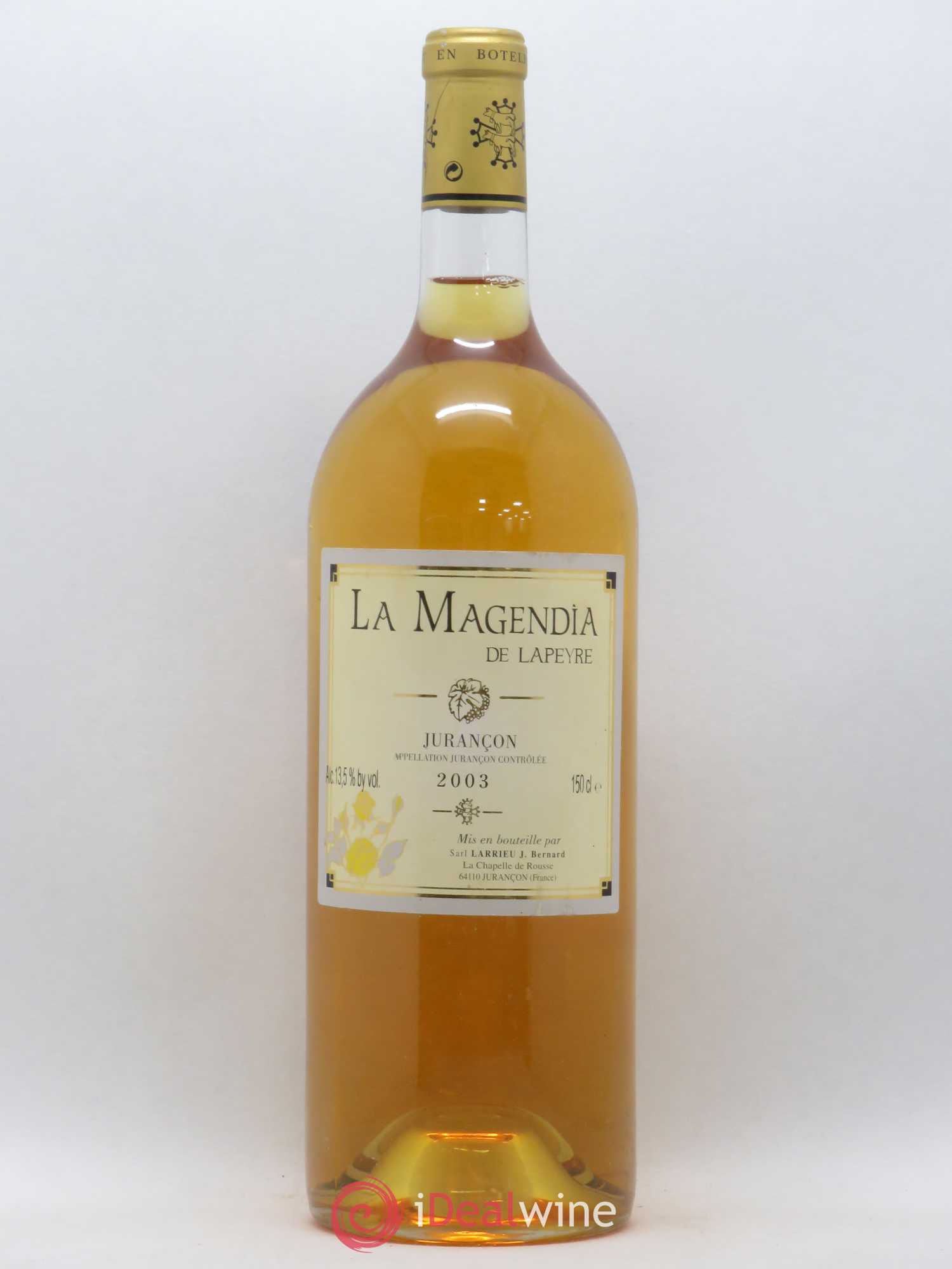 Jurançon Clos Lapeyre La Magendia de Lapeyre 2003 - Posten von 1 Magnum - 0