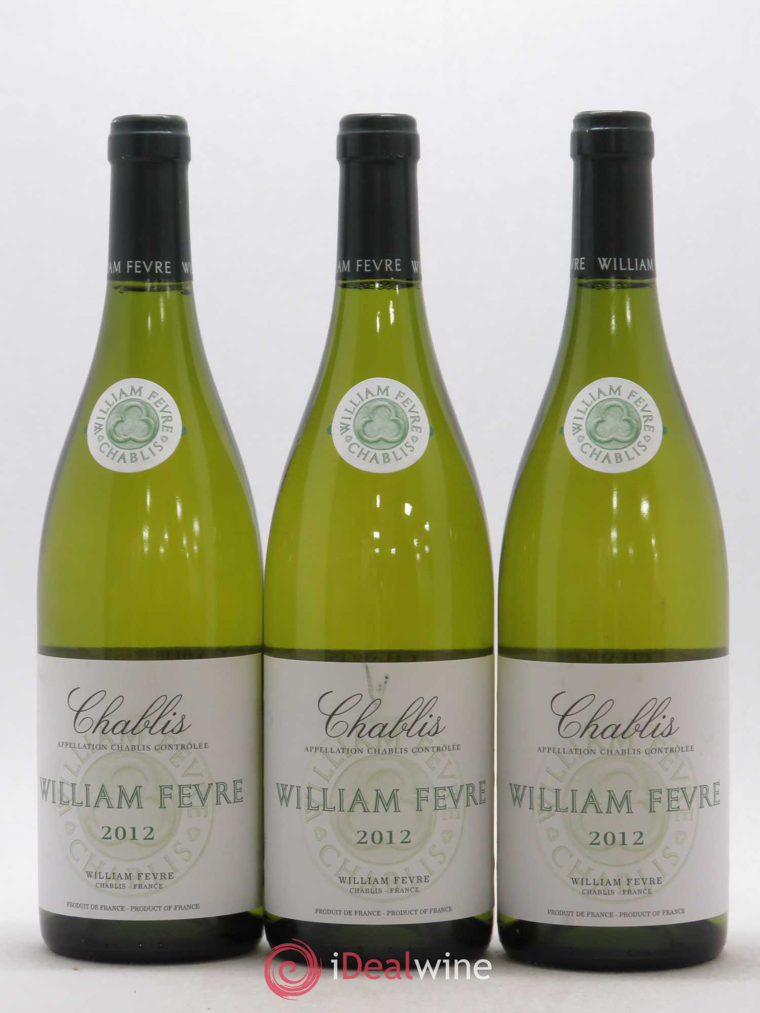 Chablis William Fèvre 2012 - Posten von 3 Flaschen - 0