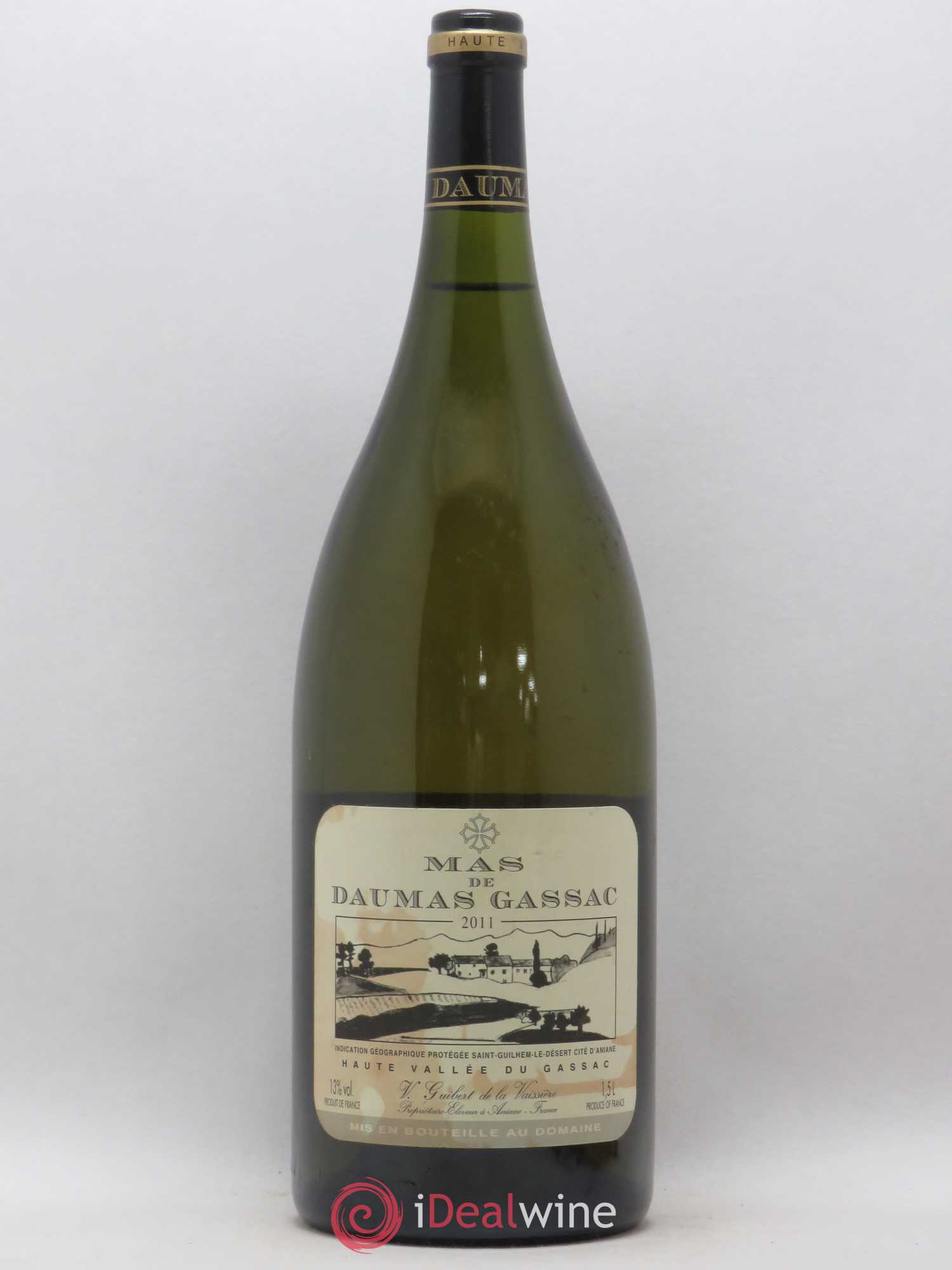 Saint-Guilhem-le-Désert - Cité d'Aniane Mas Daumas Gassac Famille Guibert de La Vaissière 2011 - Lot de 1 magnum - 0