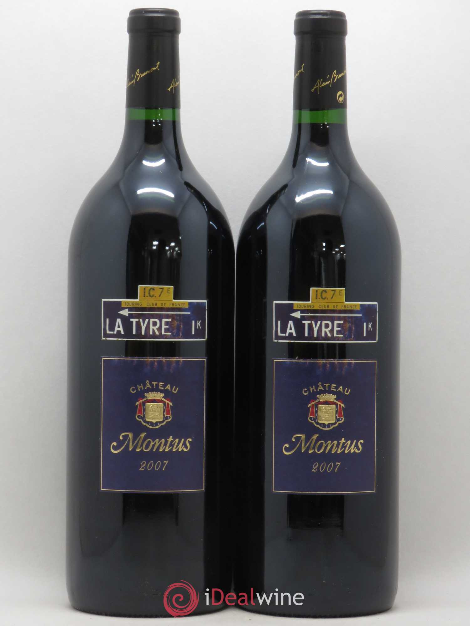 Madiran Château Montus-La Tyre Alain Brumont 2007 - Lot de 2 magnums - 0