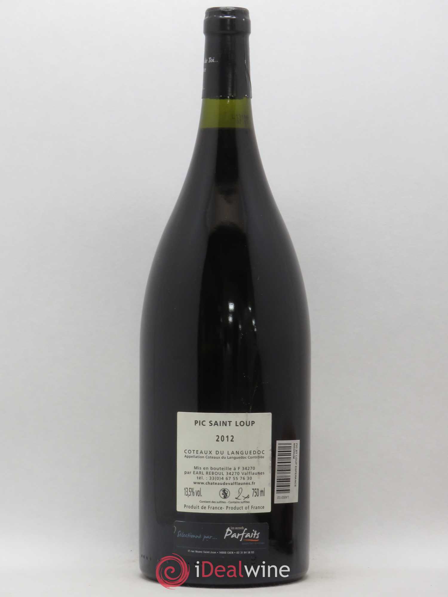 Coteaux du Languedoc Pic Saint-Loup Chateau de Valflaunes Esperance (sans prix de réserve) 2012 - Lot de 1 magnum - 1