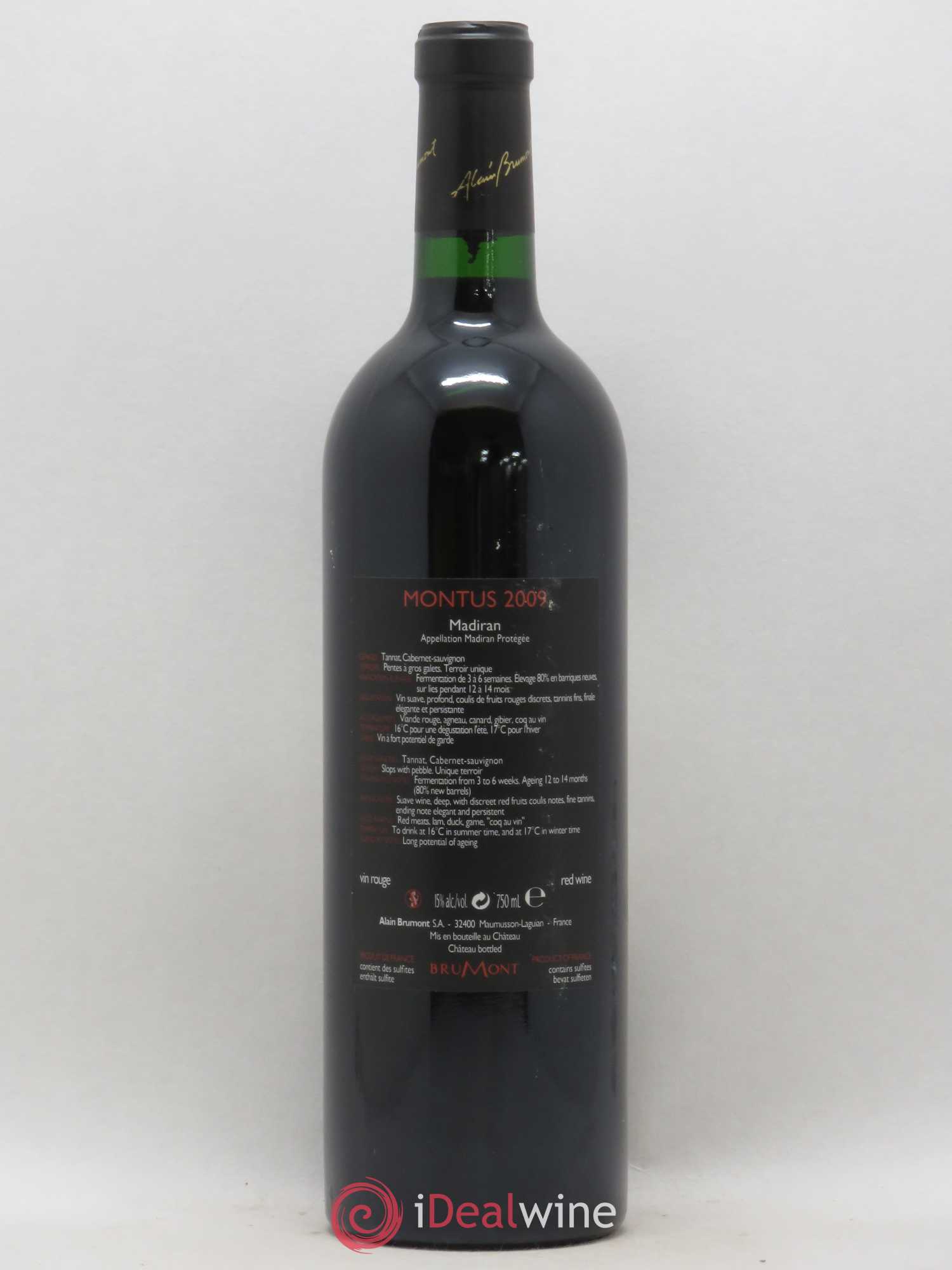 Madiran Chateau Montus Brumont 2009 - Posten von 1 Flasche - 1