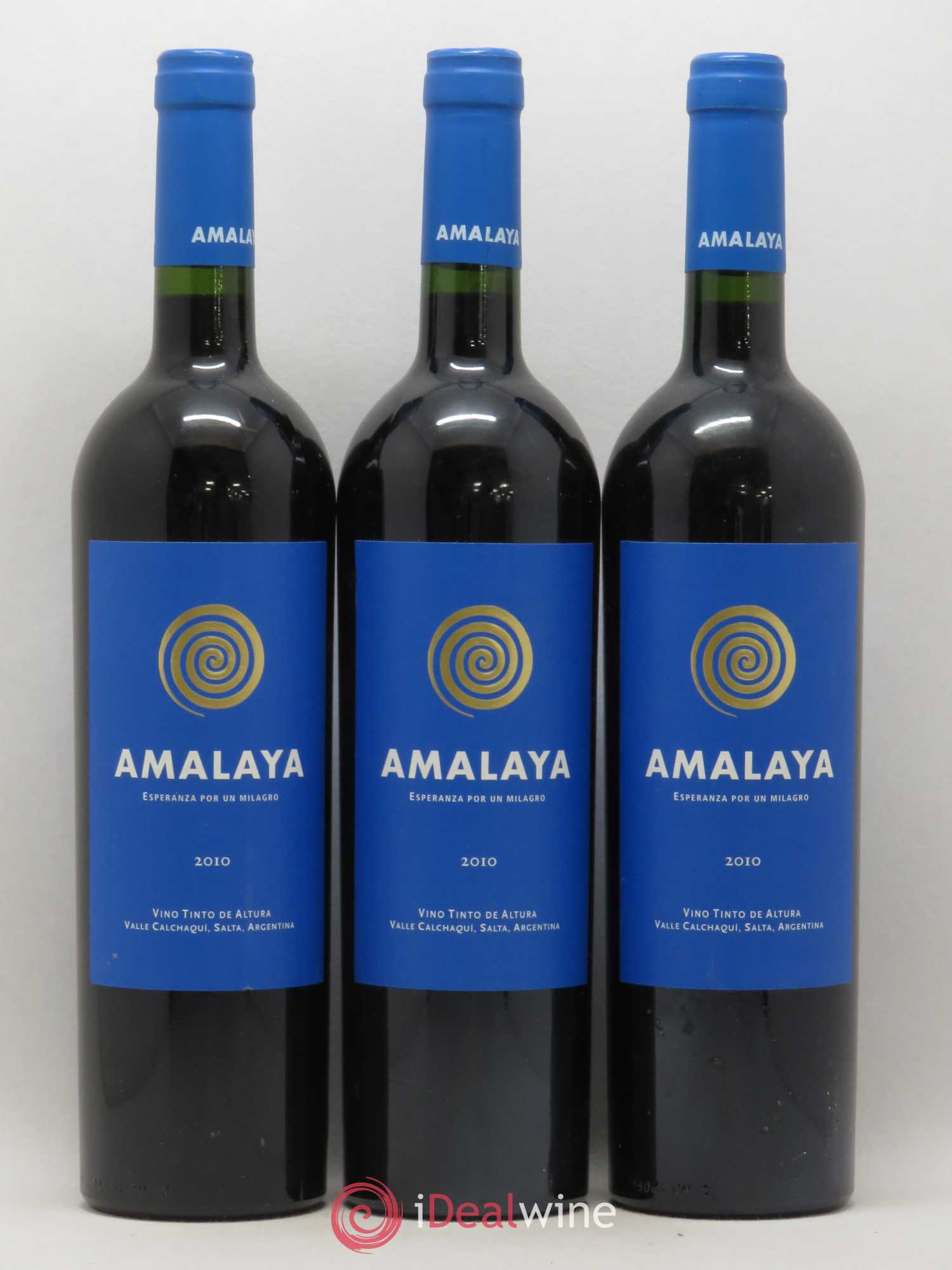 Vins Etrangers Argentine Bodega Amalaya Malbec Calchaqui Valle 2010 - Lot de 3 bouteilles - 0